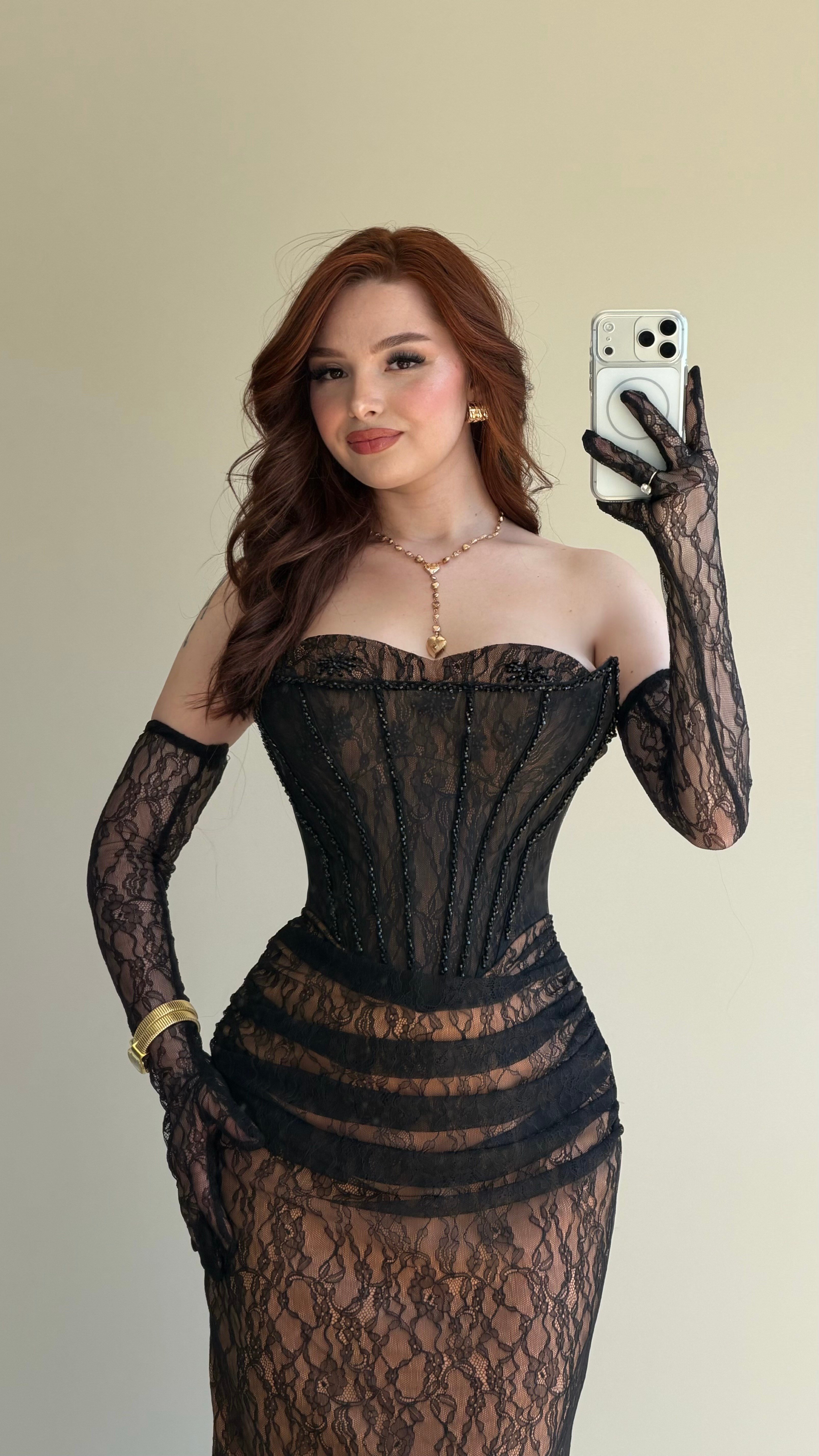 Belatrix Dantelli Abiye Siyah