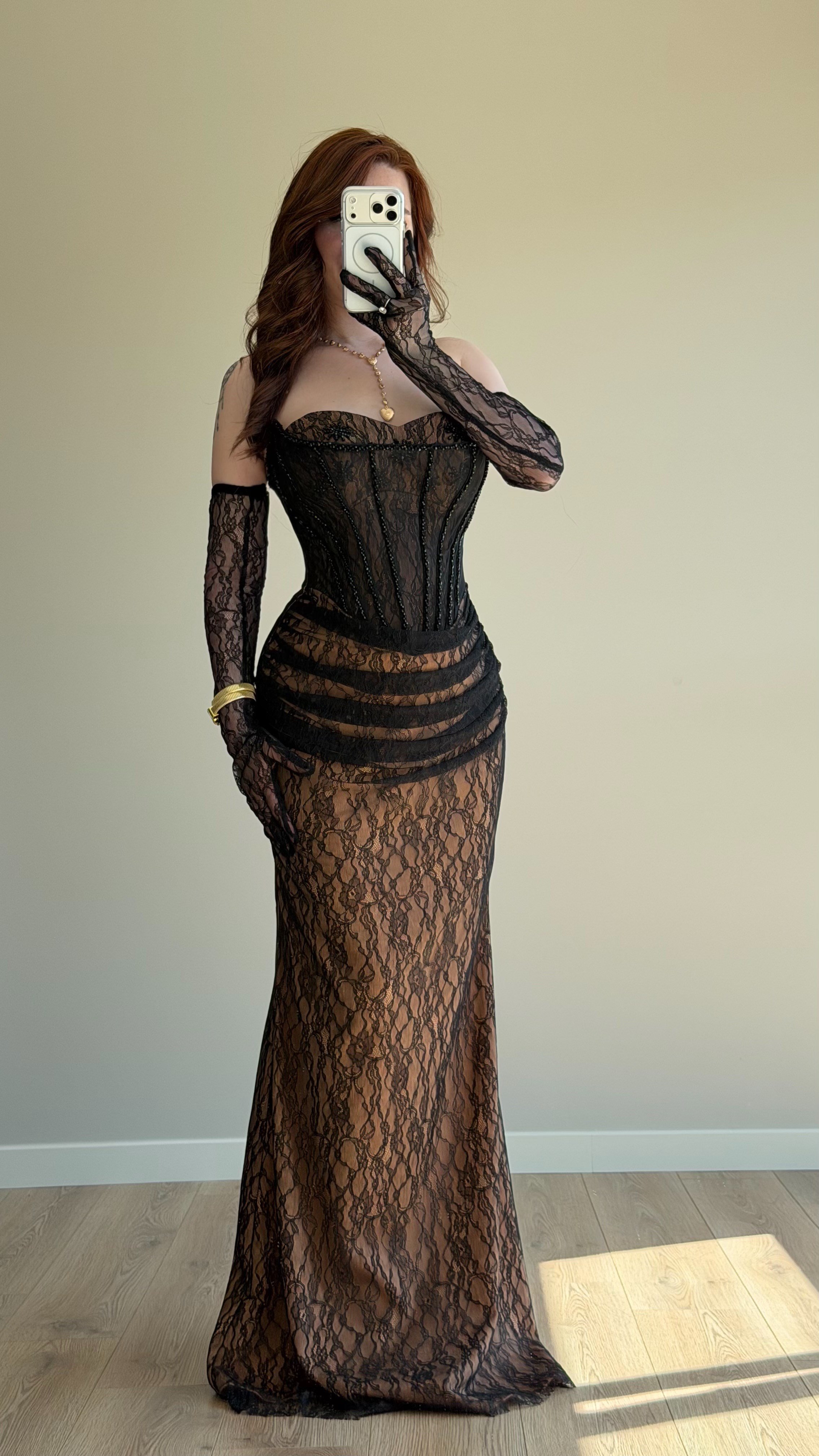 Belatrix Dantelli Abiye Siyah