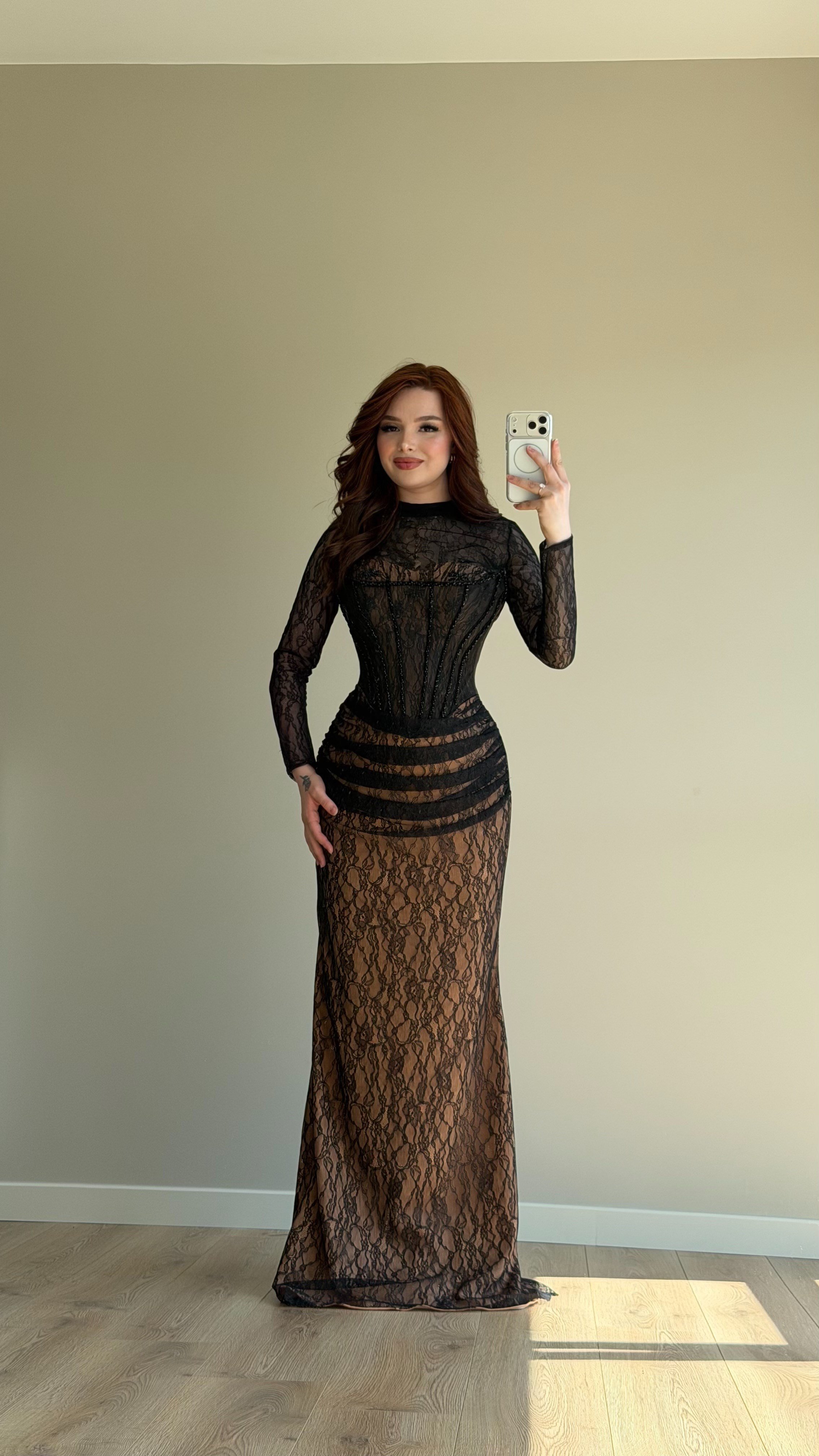 Belatrix Dantelli Abiye Siyah
