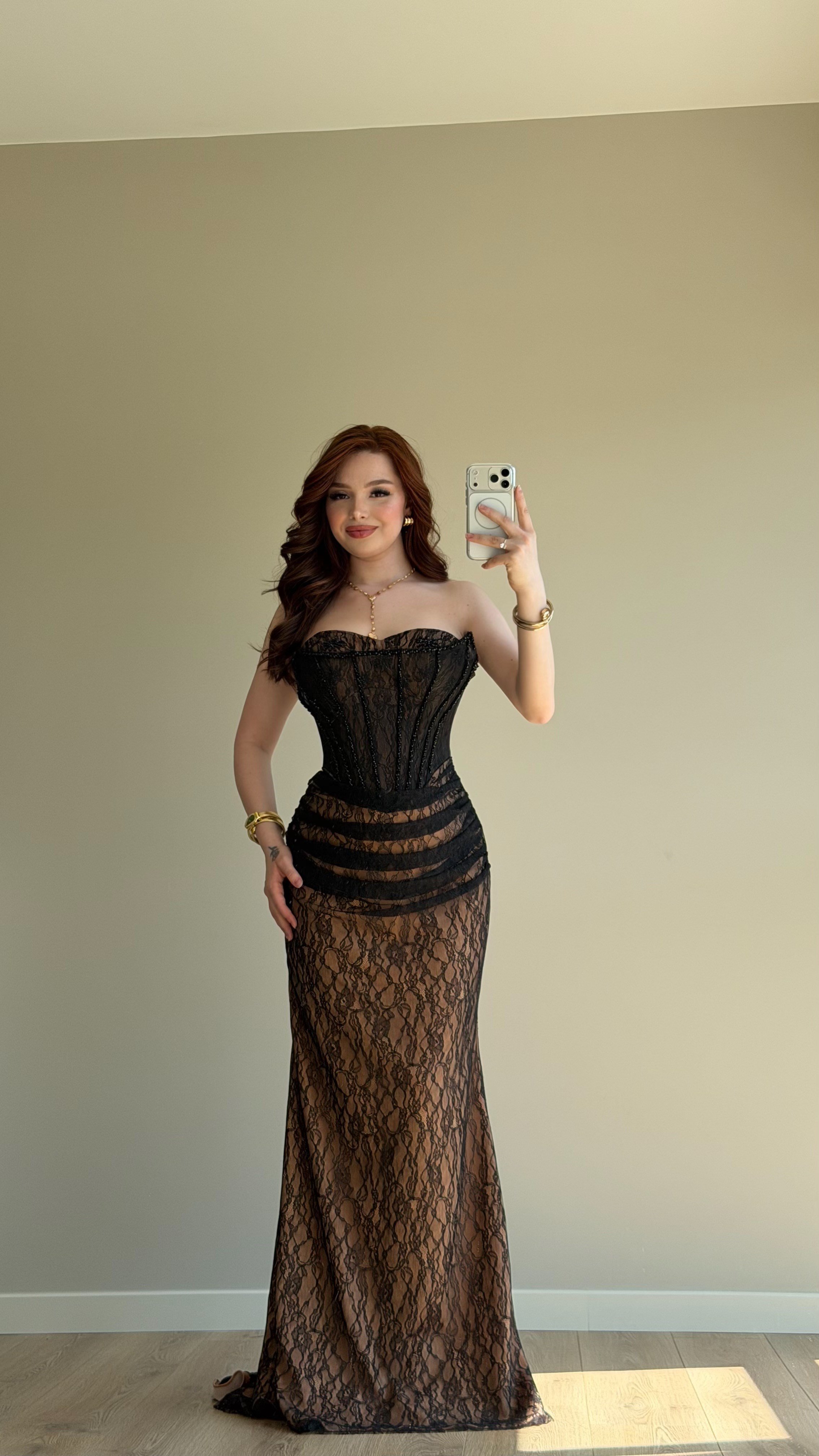Belatrix Dantelli Abiye Siyah