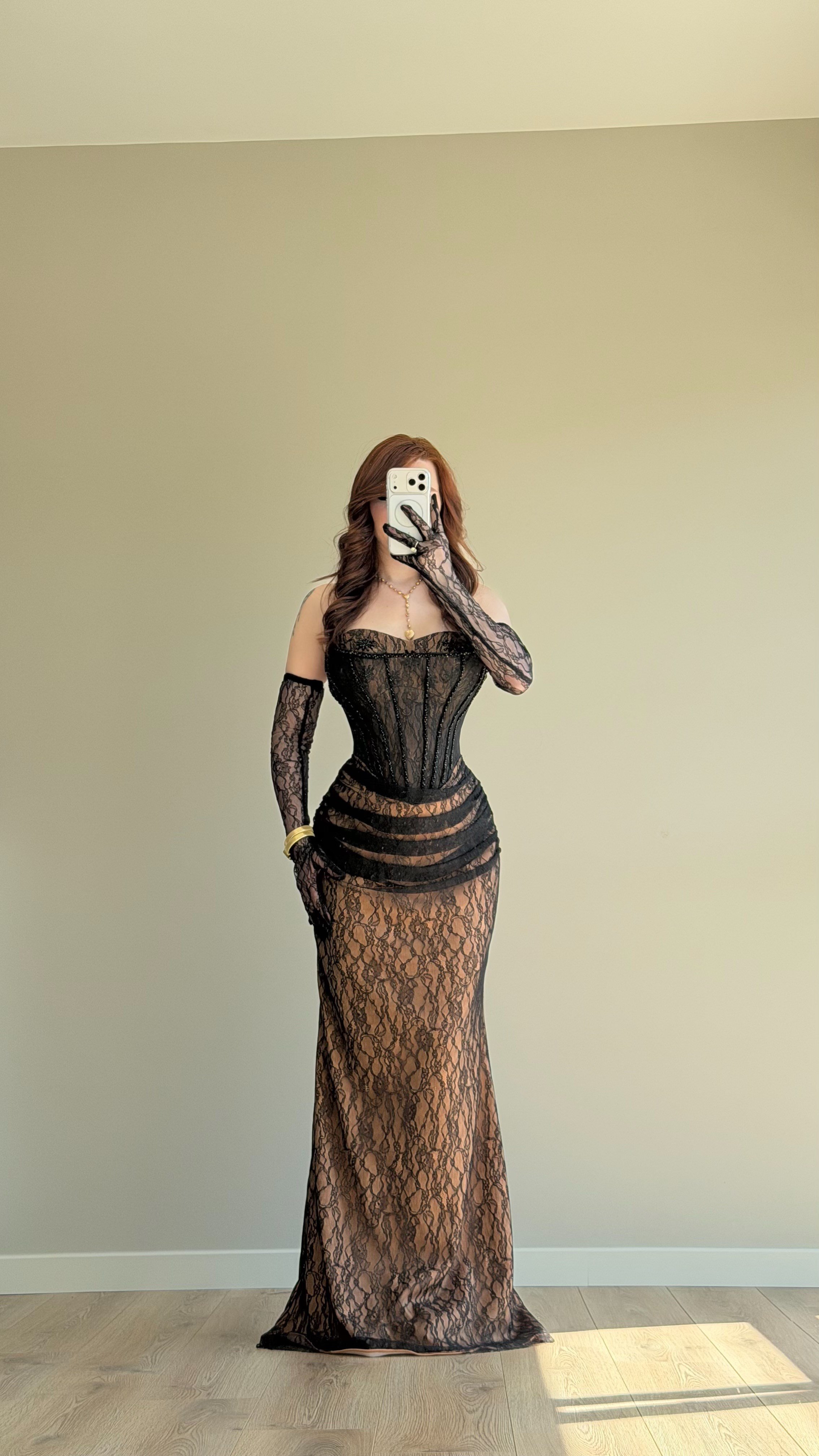 Belatrix Dantelli Abiye Siyah