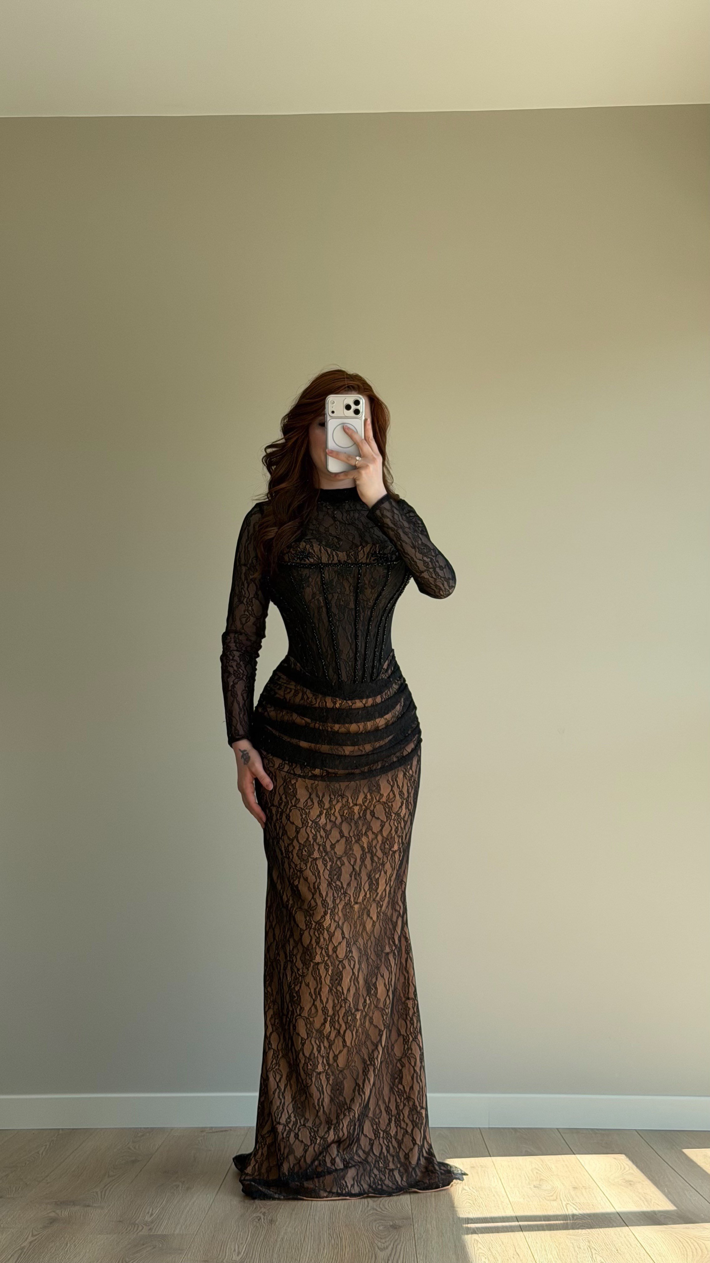 Belatrix Dantelli Abiye Siyah