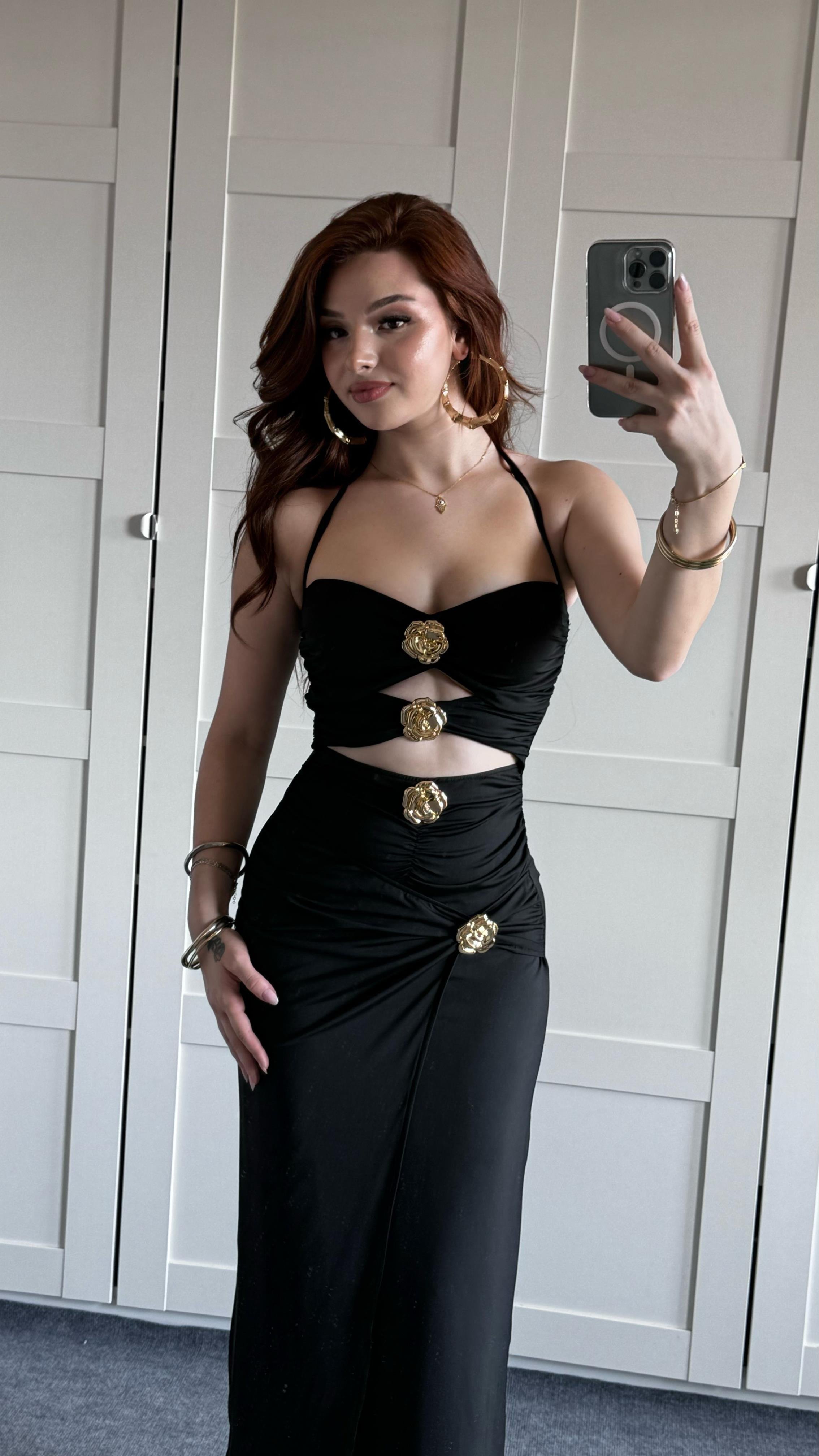 Belinda Siyah Elbise