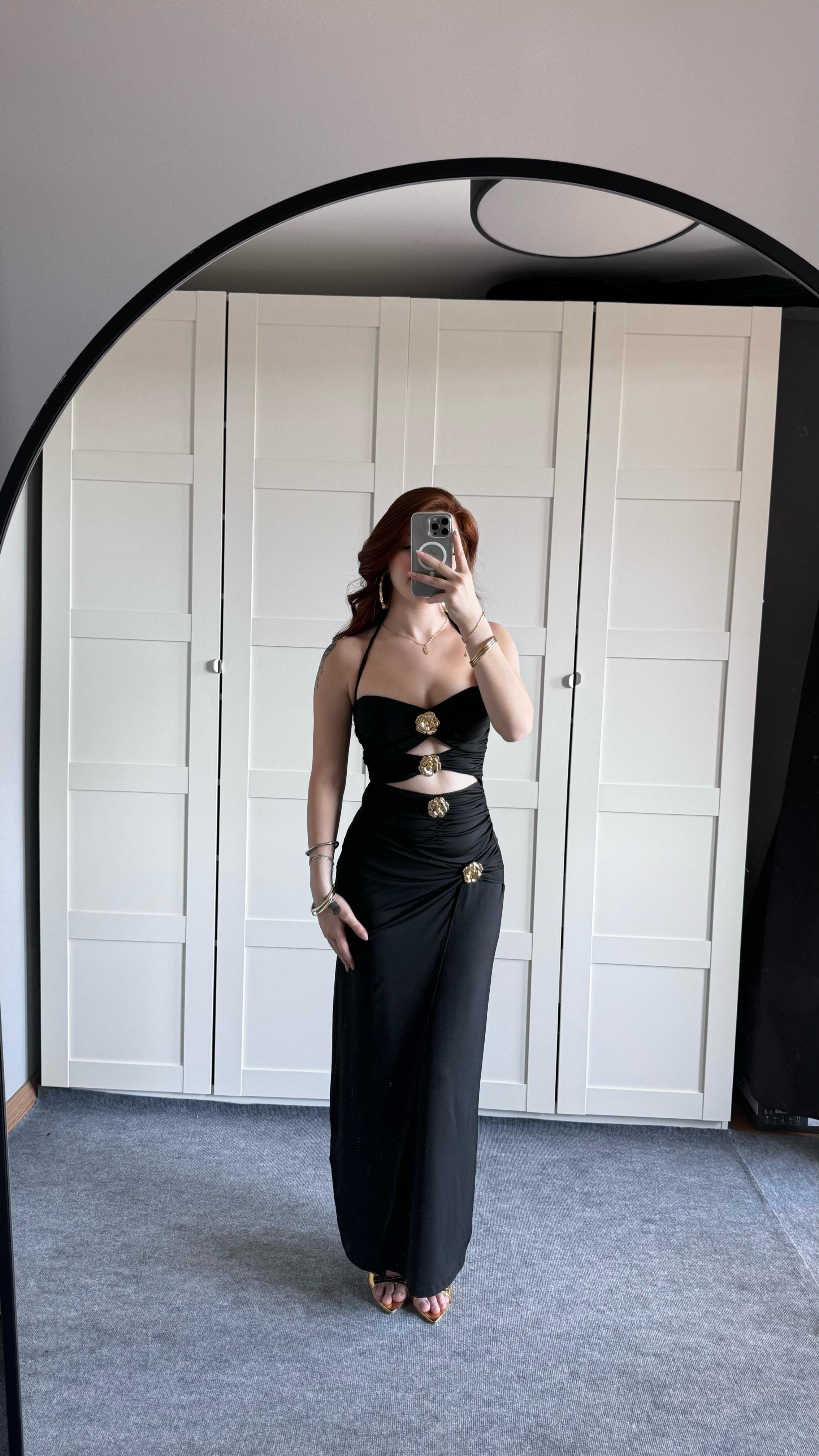 Belinda Siyah Elbise