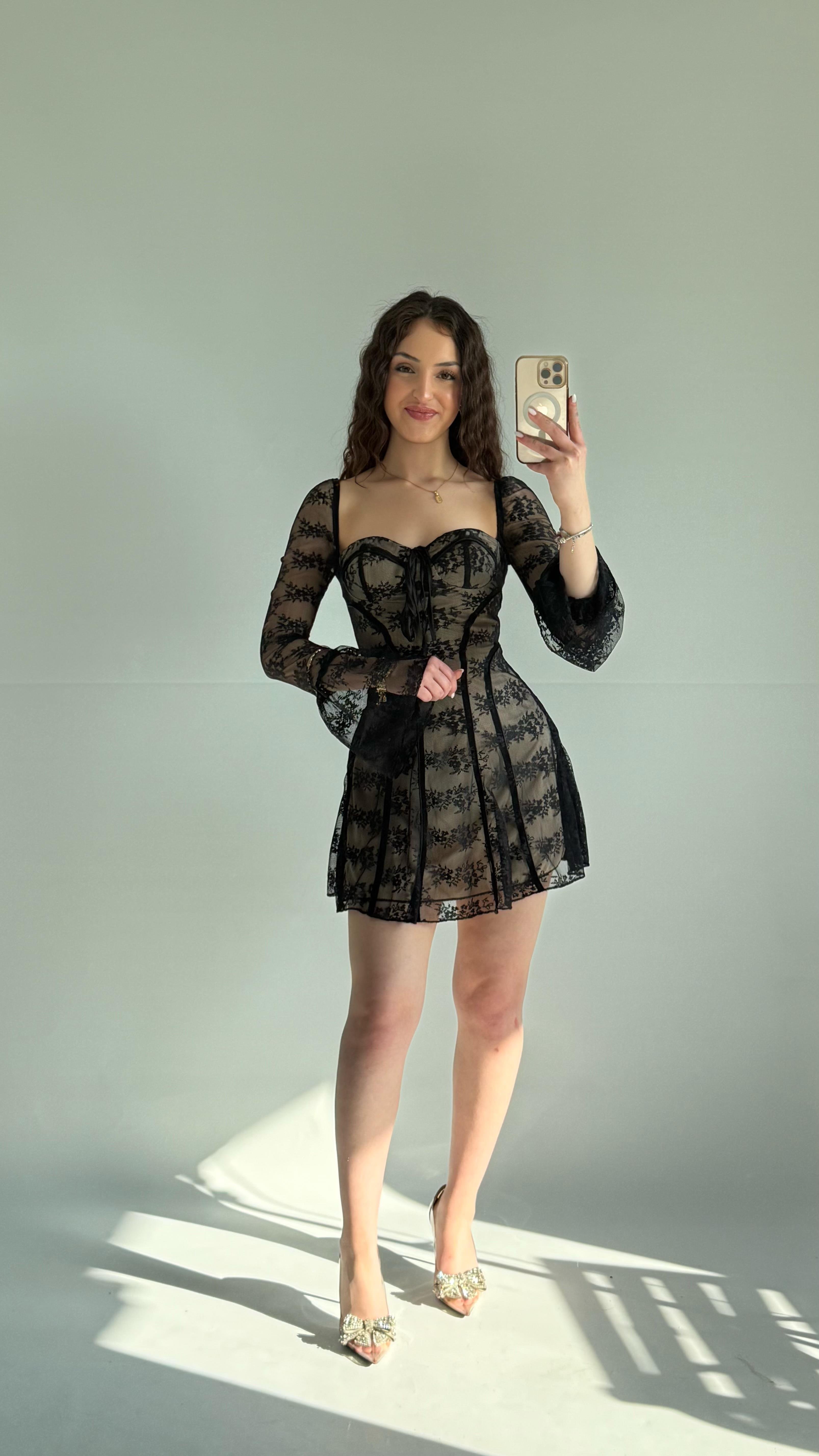 Bella Siyah Elbise