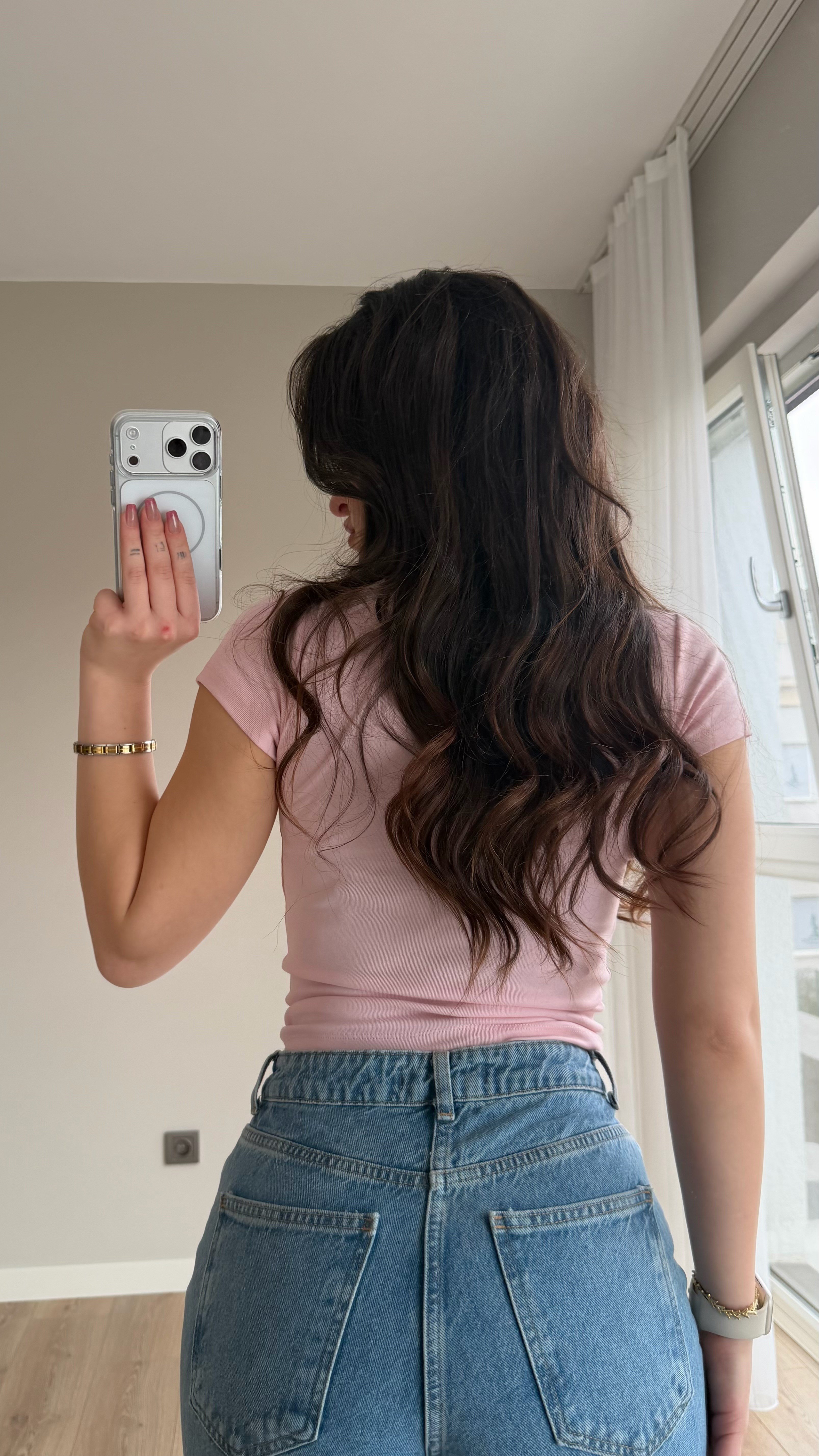 Bers. Fitted Dar Tişört Pembe