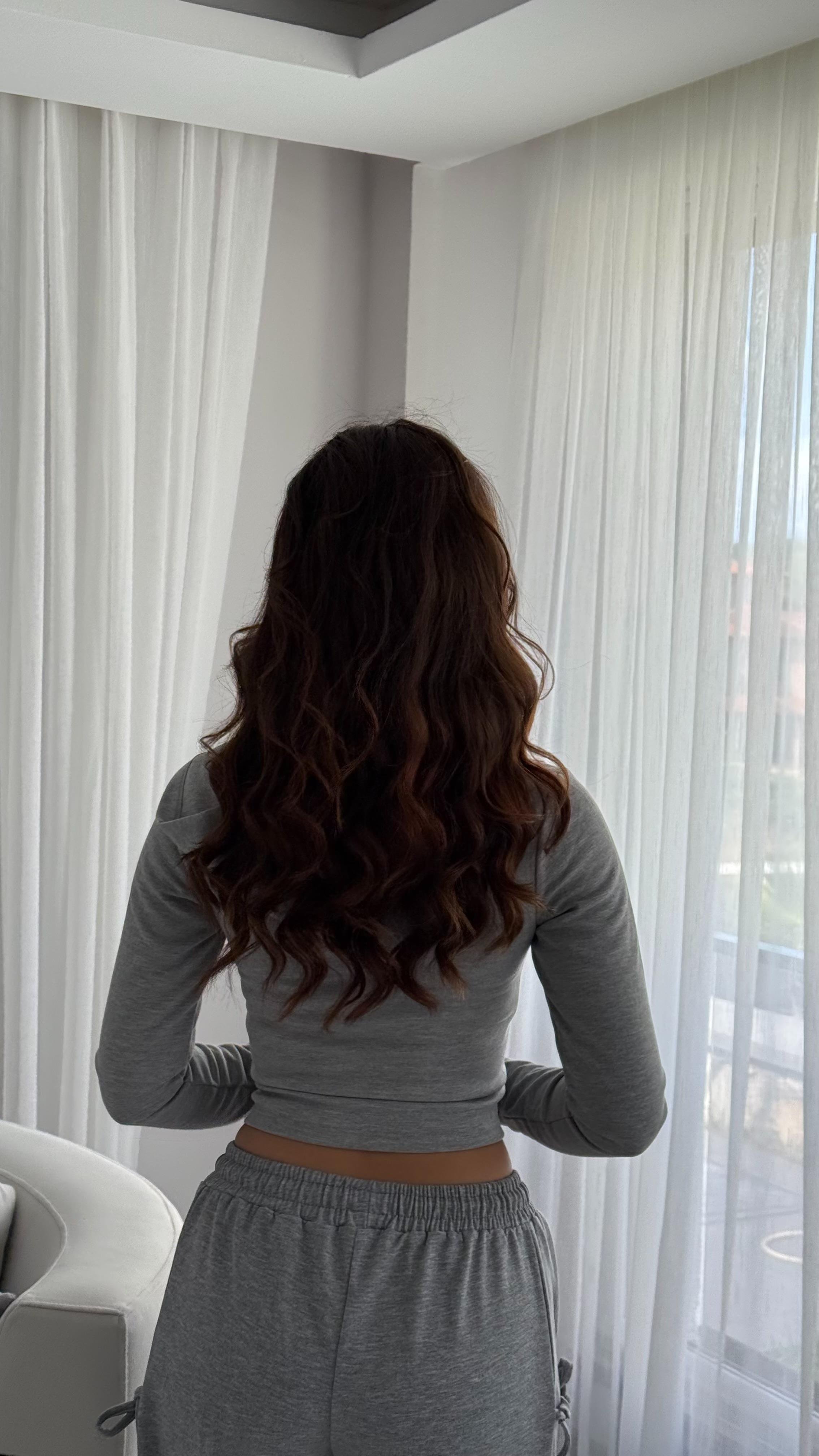 Bers. Parmak Detaylı Sweat Gri