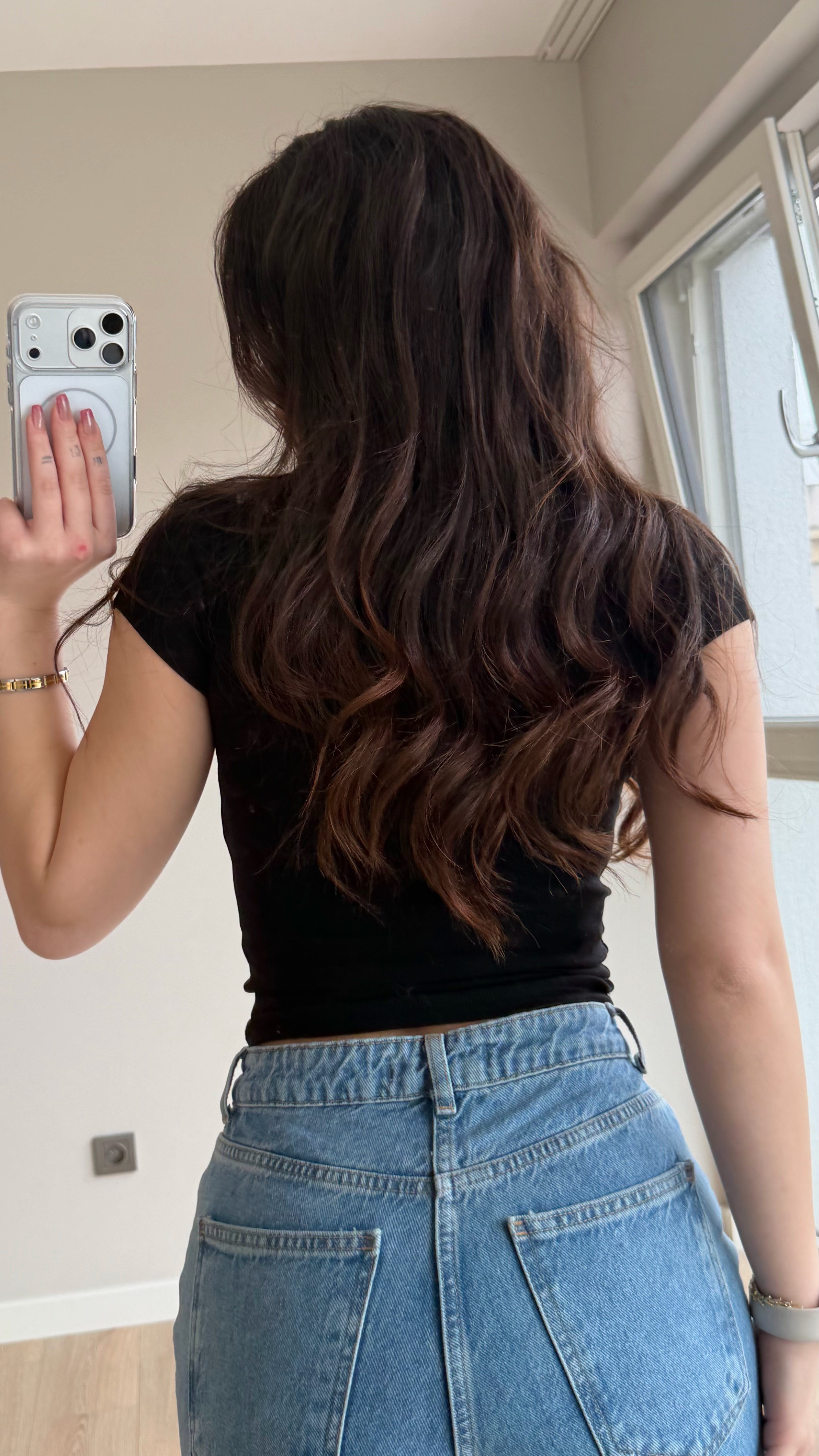 Bers. Fitted Dar Tişört Siyah