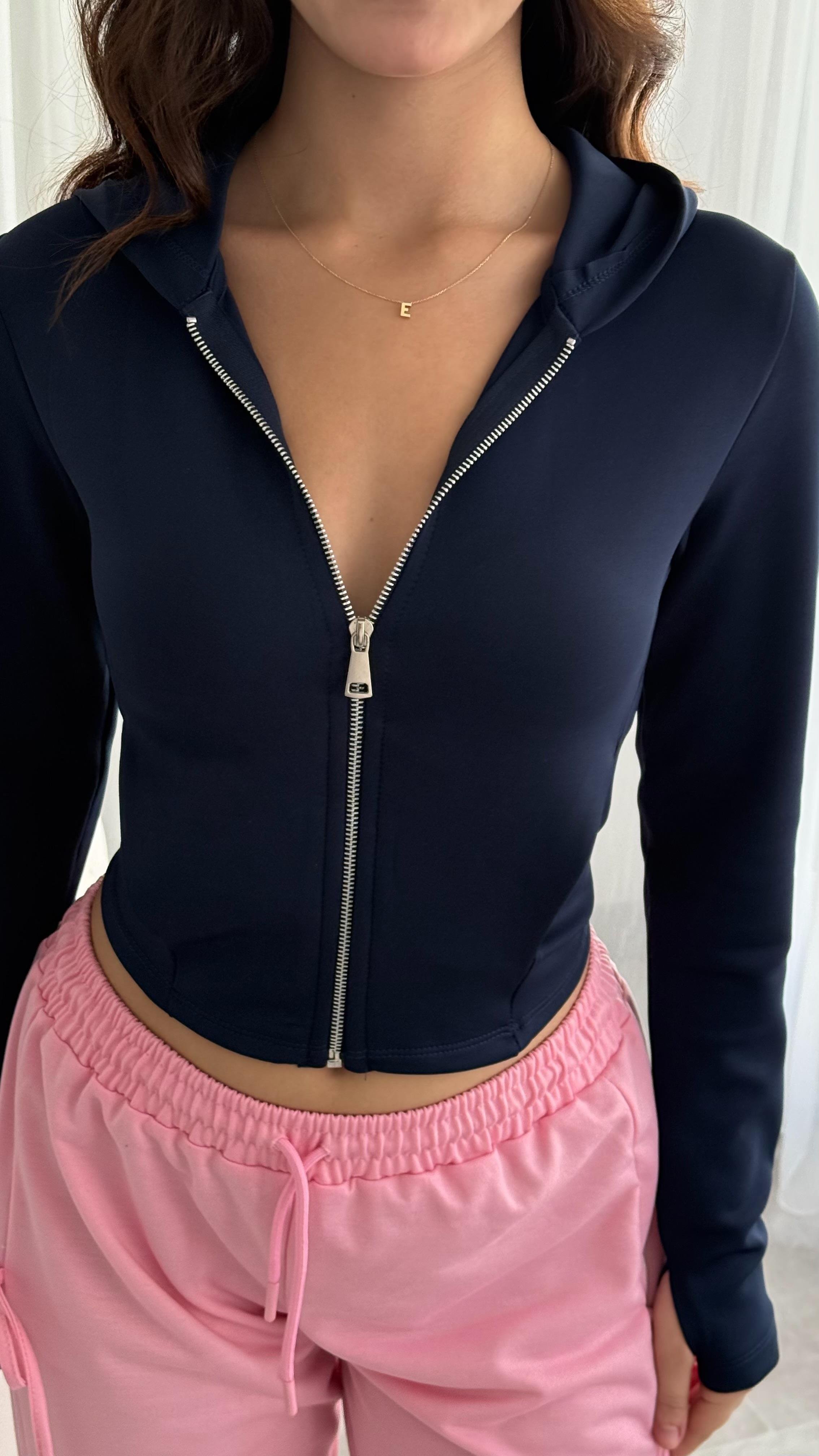 Bers. Parmak Detaylı Sweat Lacivert