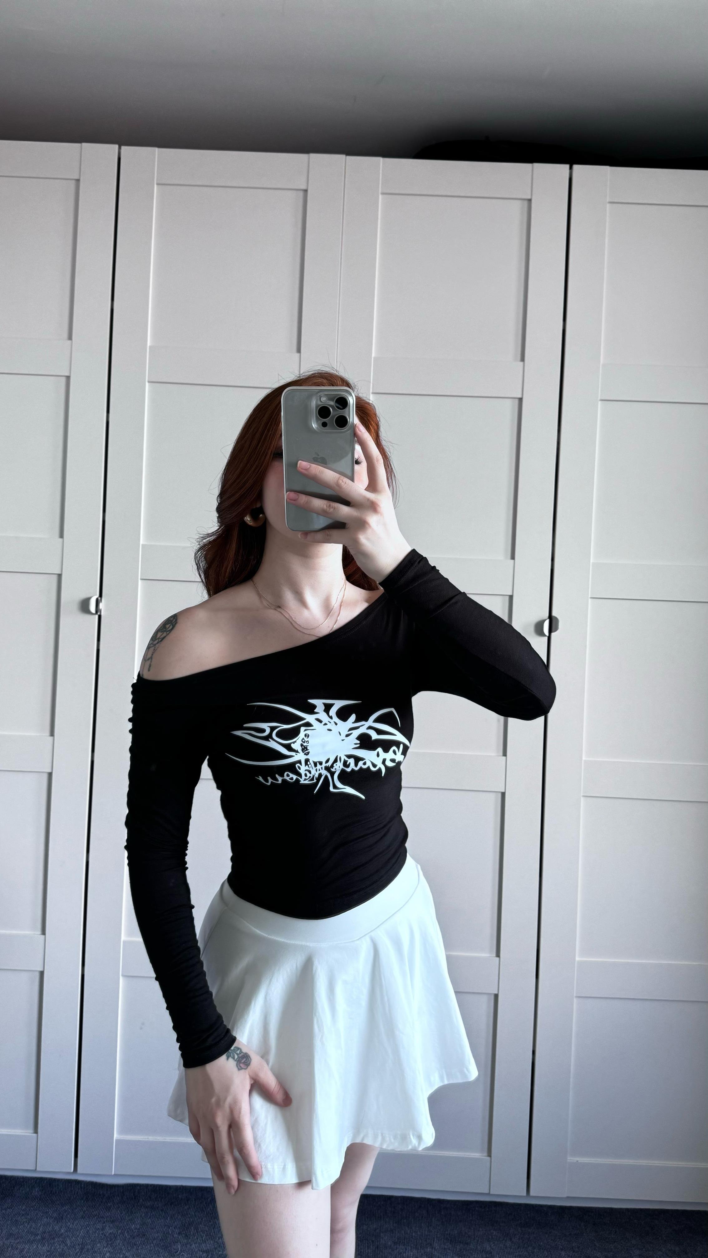 Black Widow Siyah Bluz 