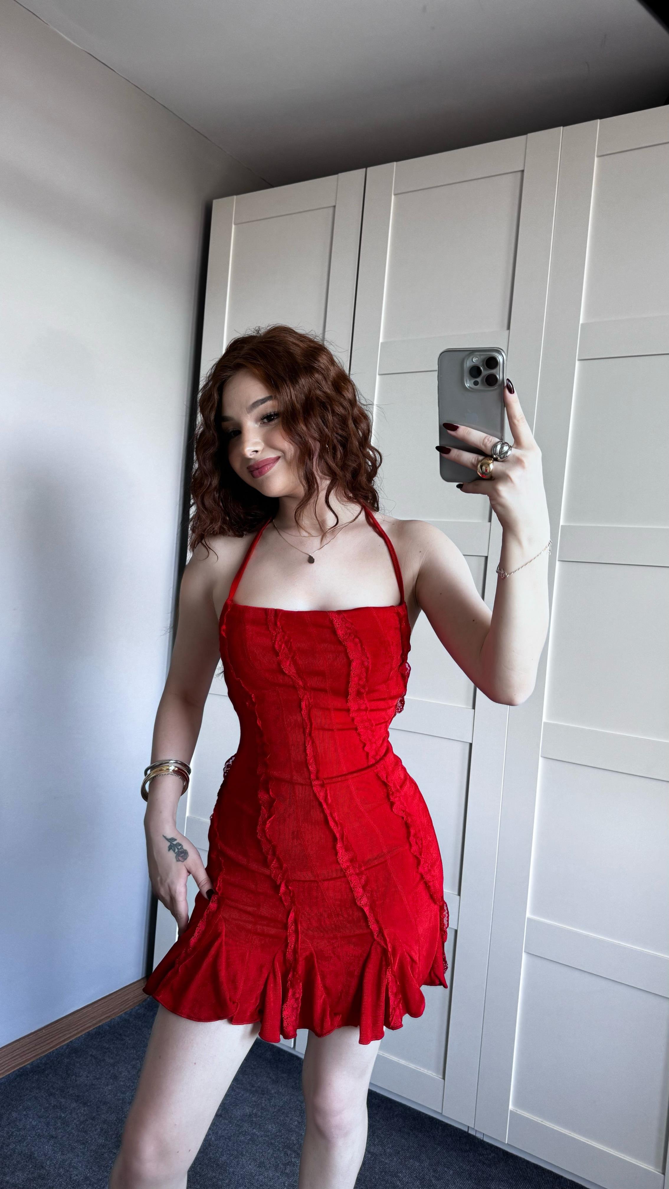 Bloom Kırmızı Elbise