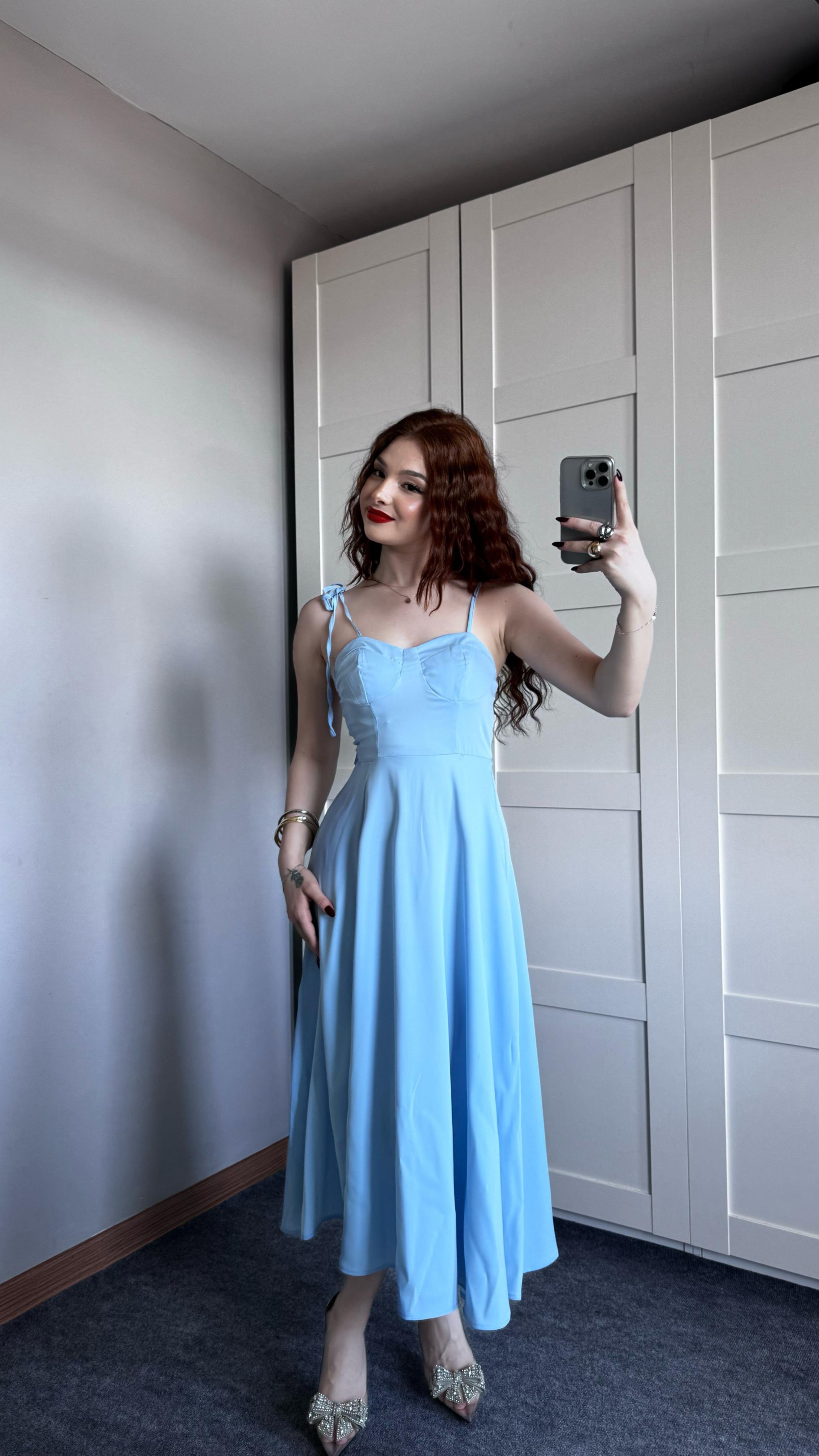 Blue Elbise Özel Üretim