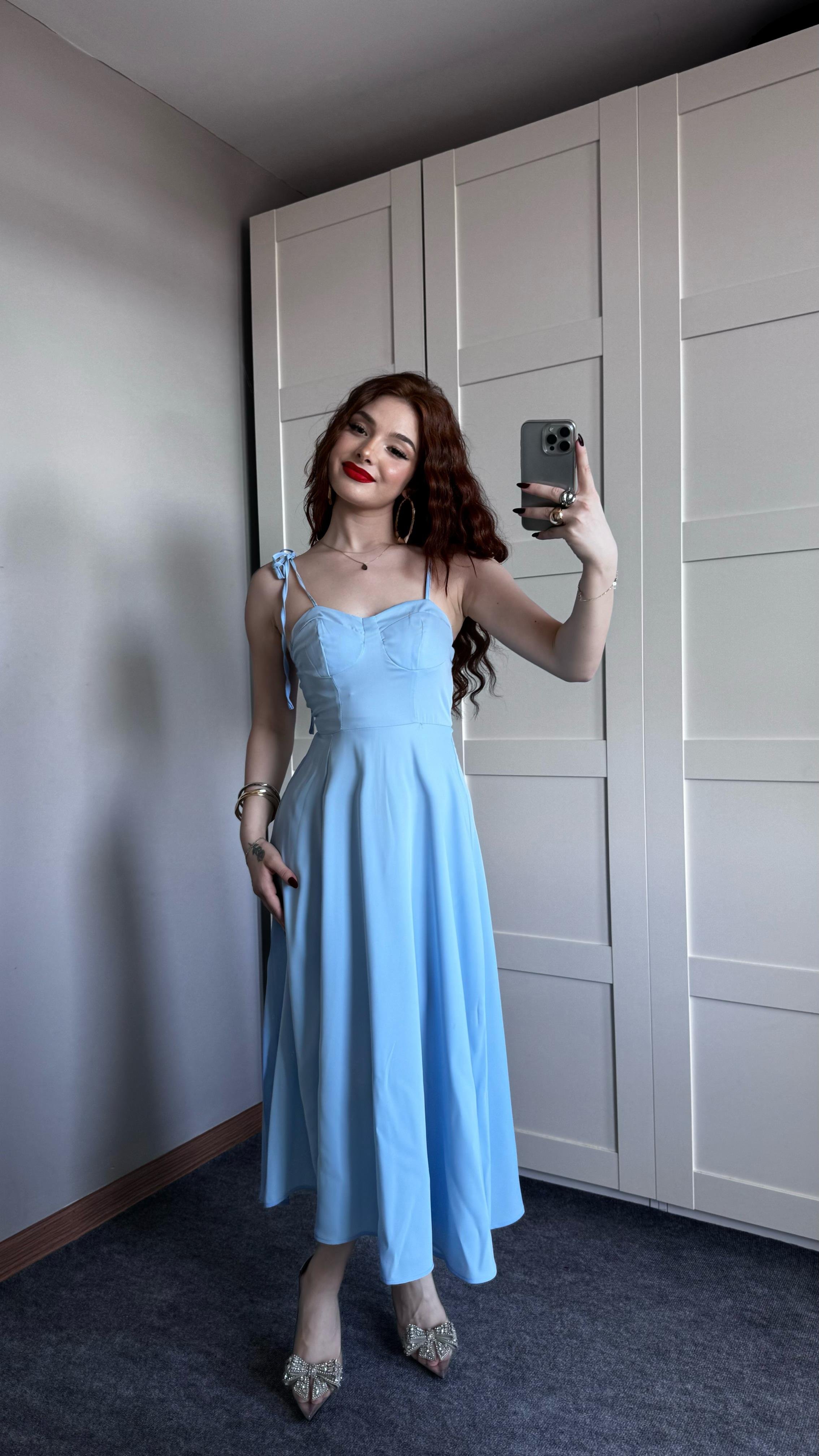 Blue Elbise Özel Üretim