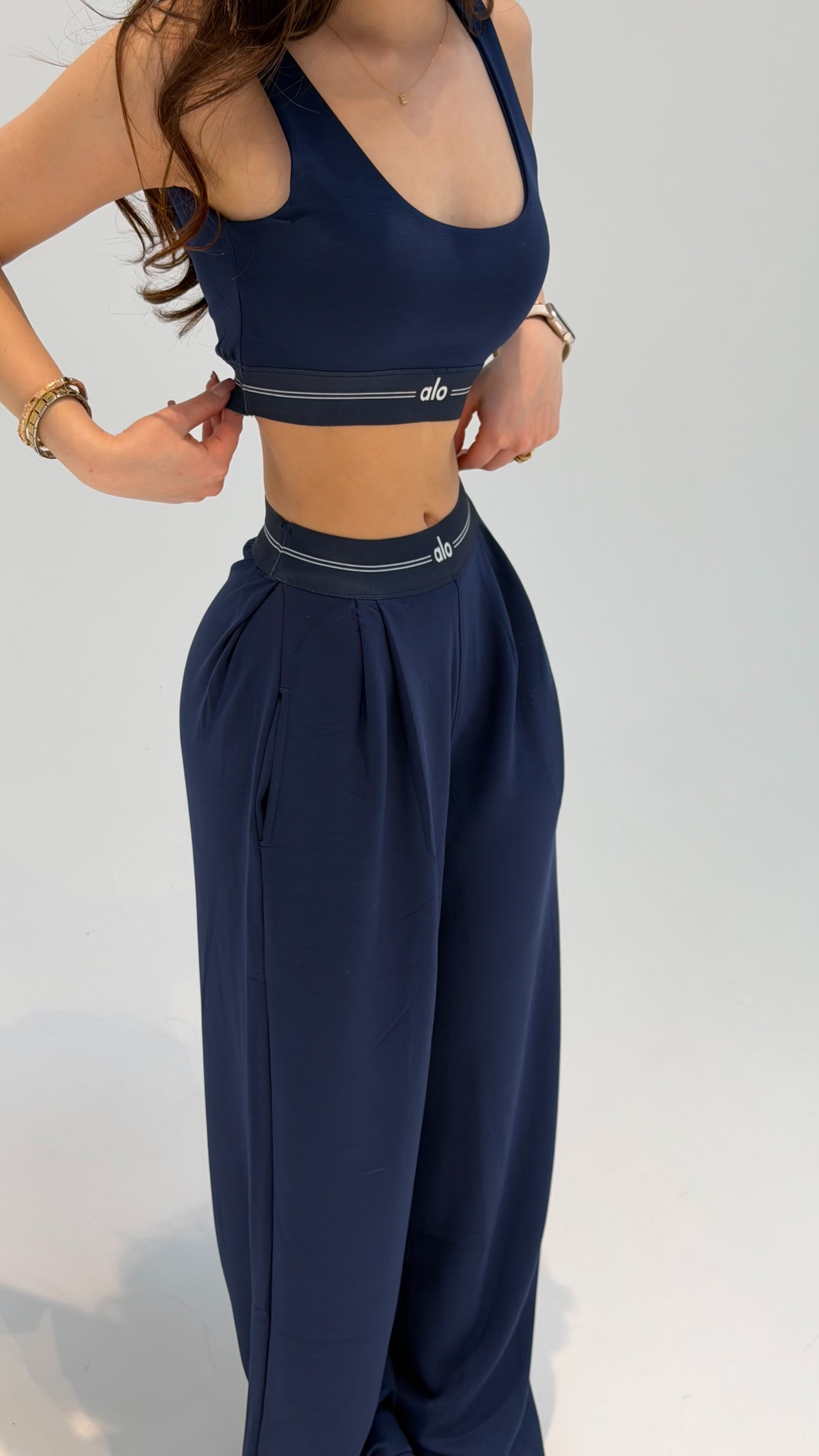 Bralet Kemer Eşofman Takım Lacivert