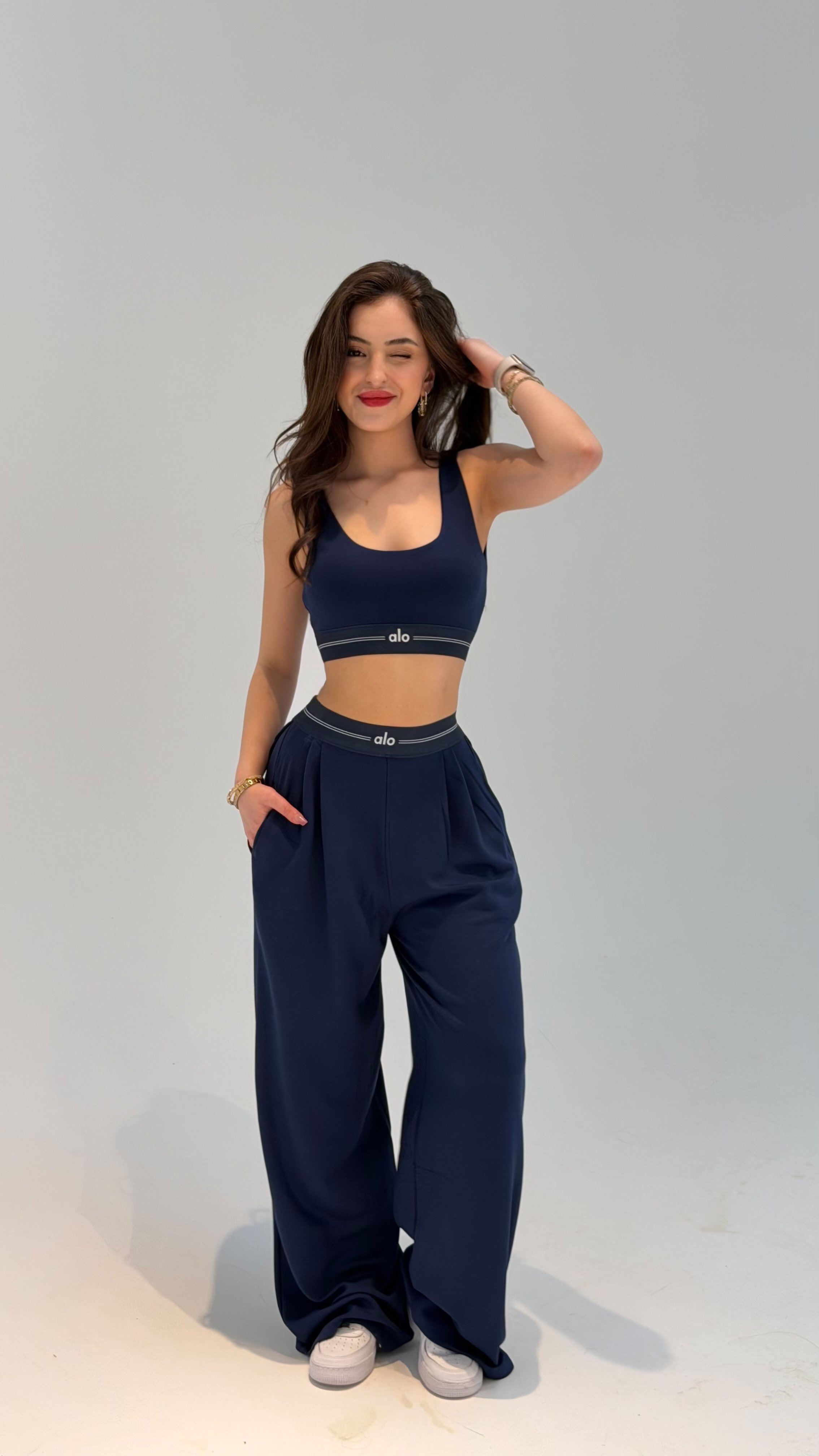 Bralet Kemer Eşofman Takım Lacivert