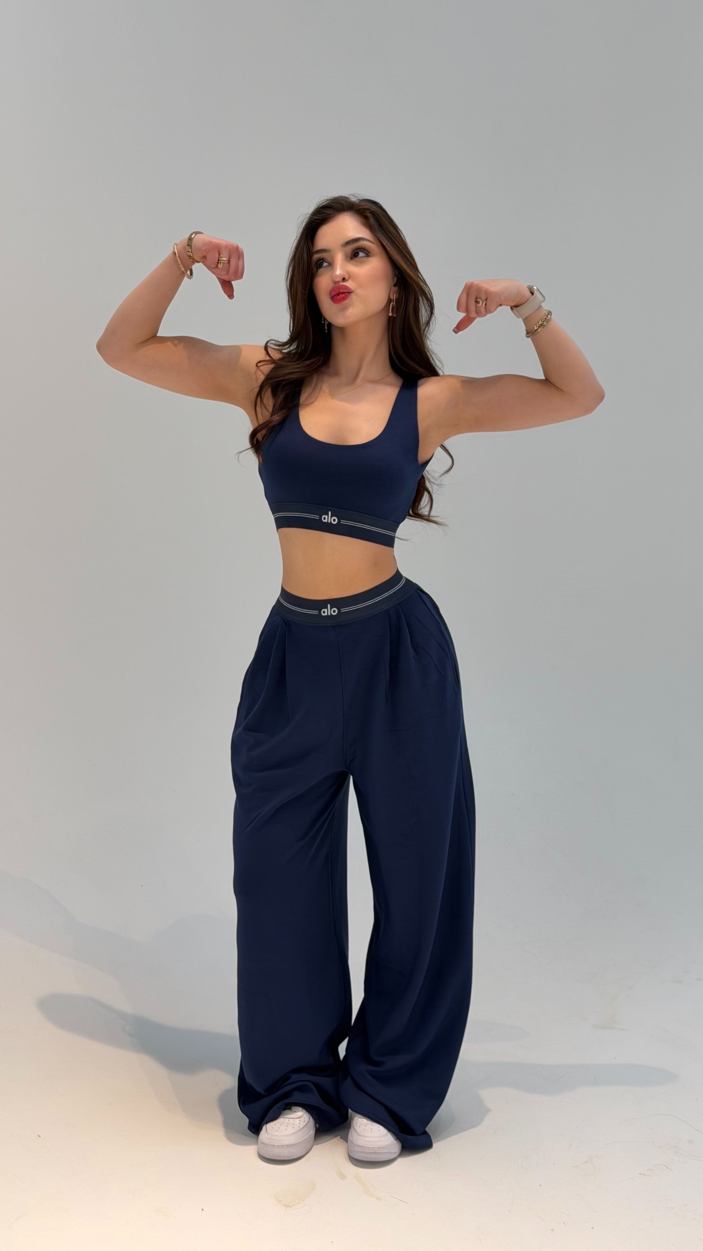 Bralet Kemer Eşofman Takım Lacivert
