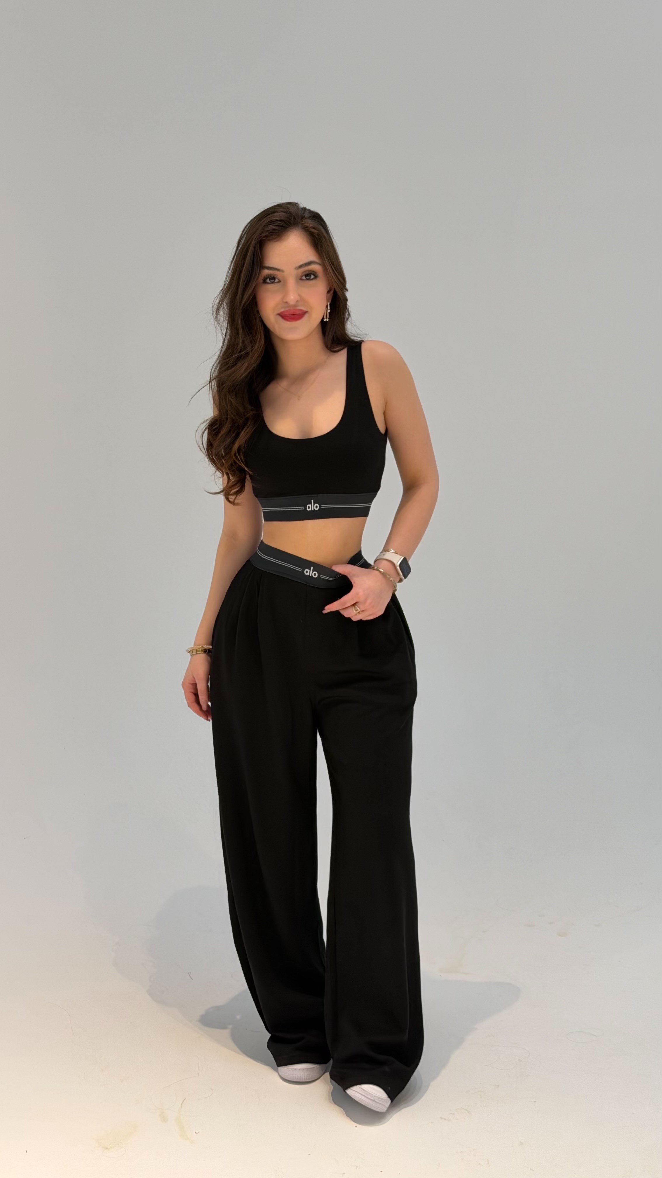 Bralet Kemer Eşofman Takım Siyah