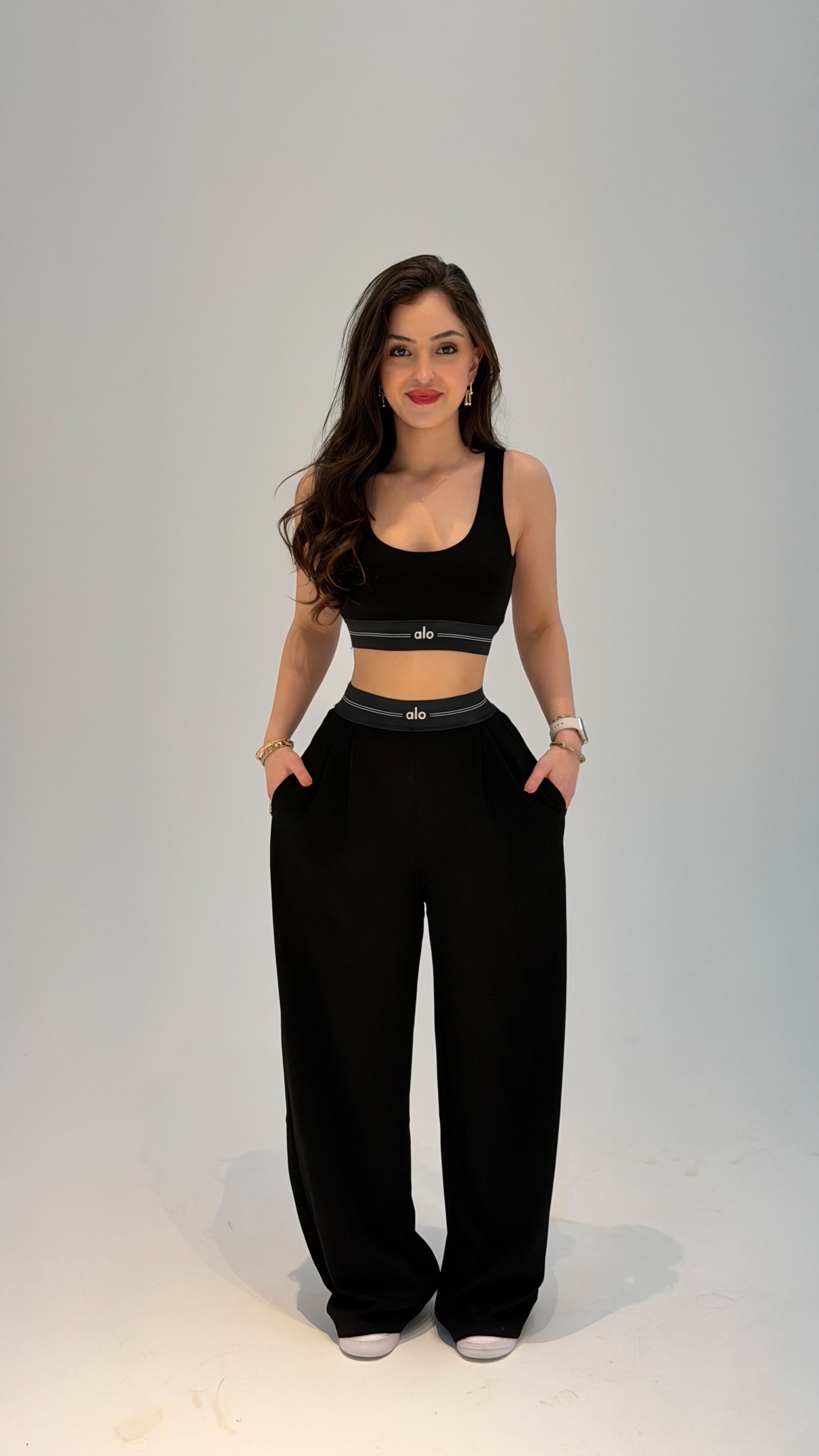 Bralet Kemer Eşofman Takım Siyah