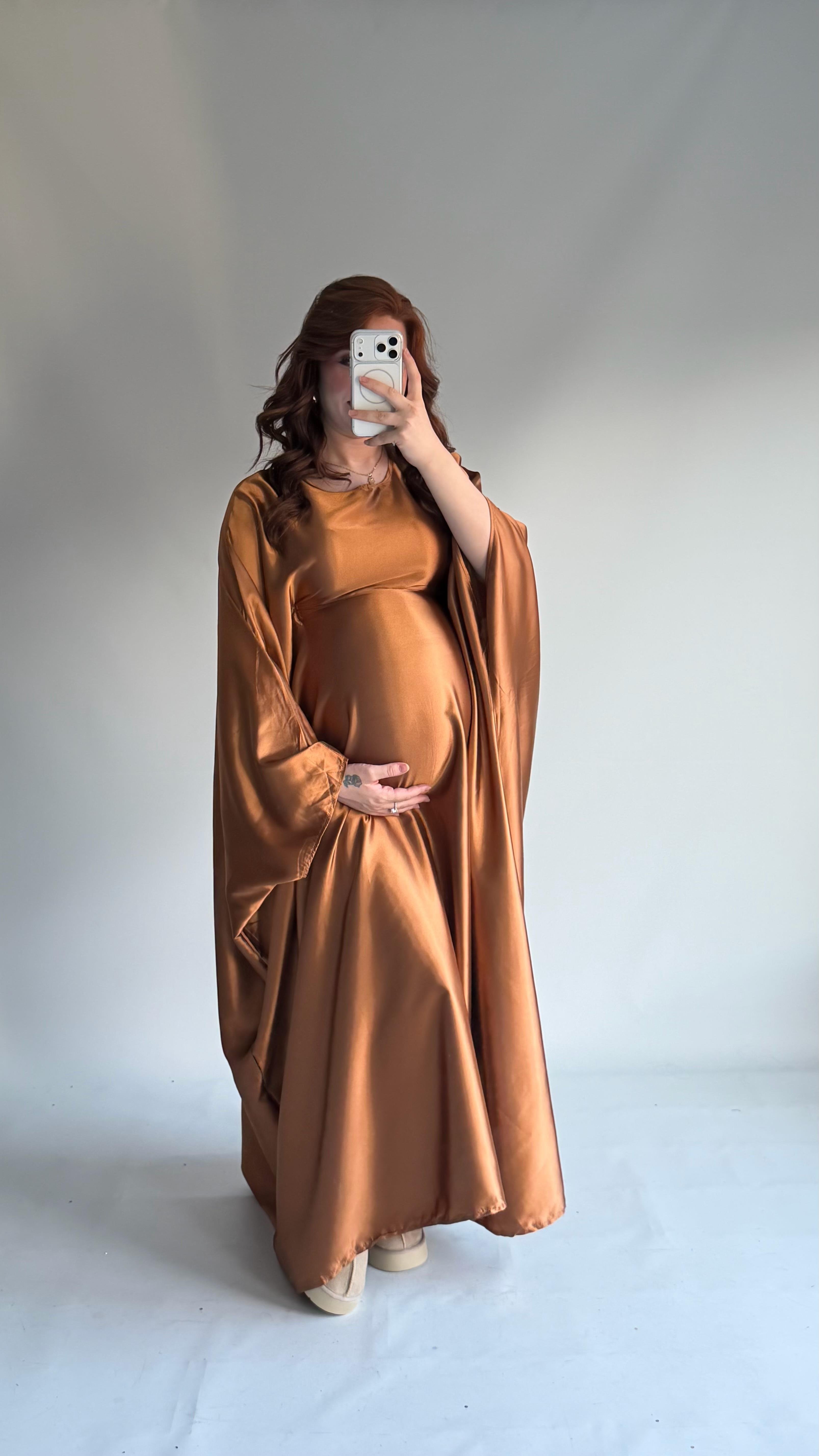 Butterfly Abaya Bakır