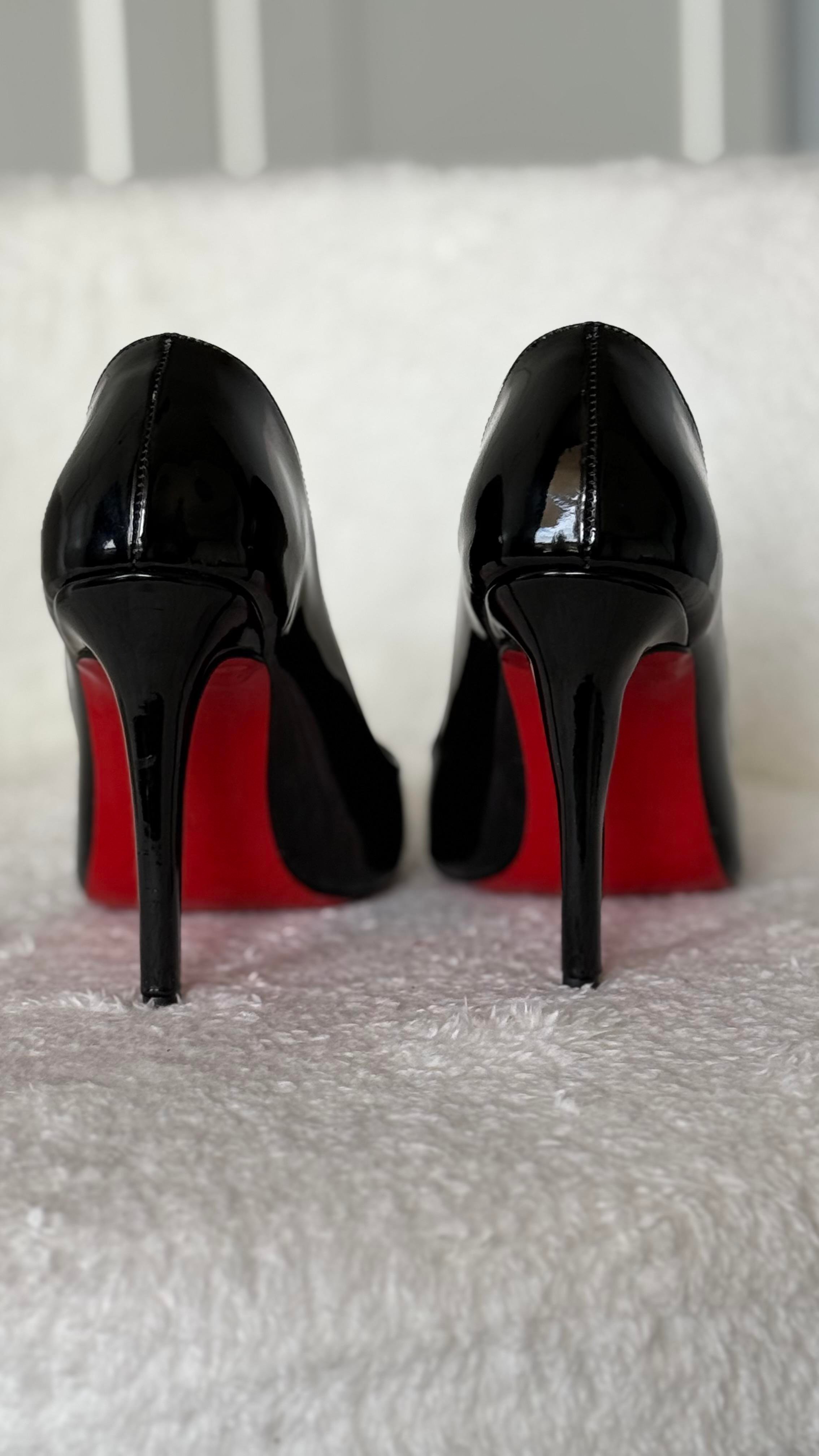 C. Louboutin Kırmızı Alt Siyah Stiletto