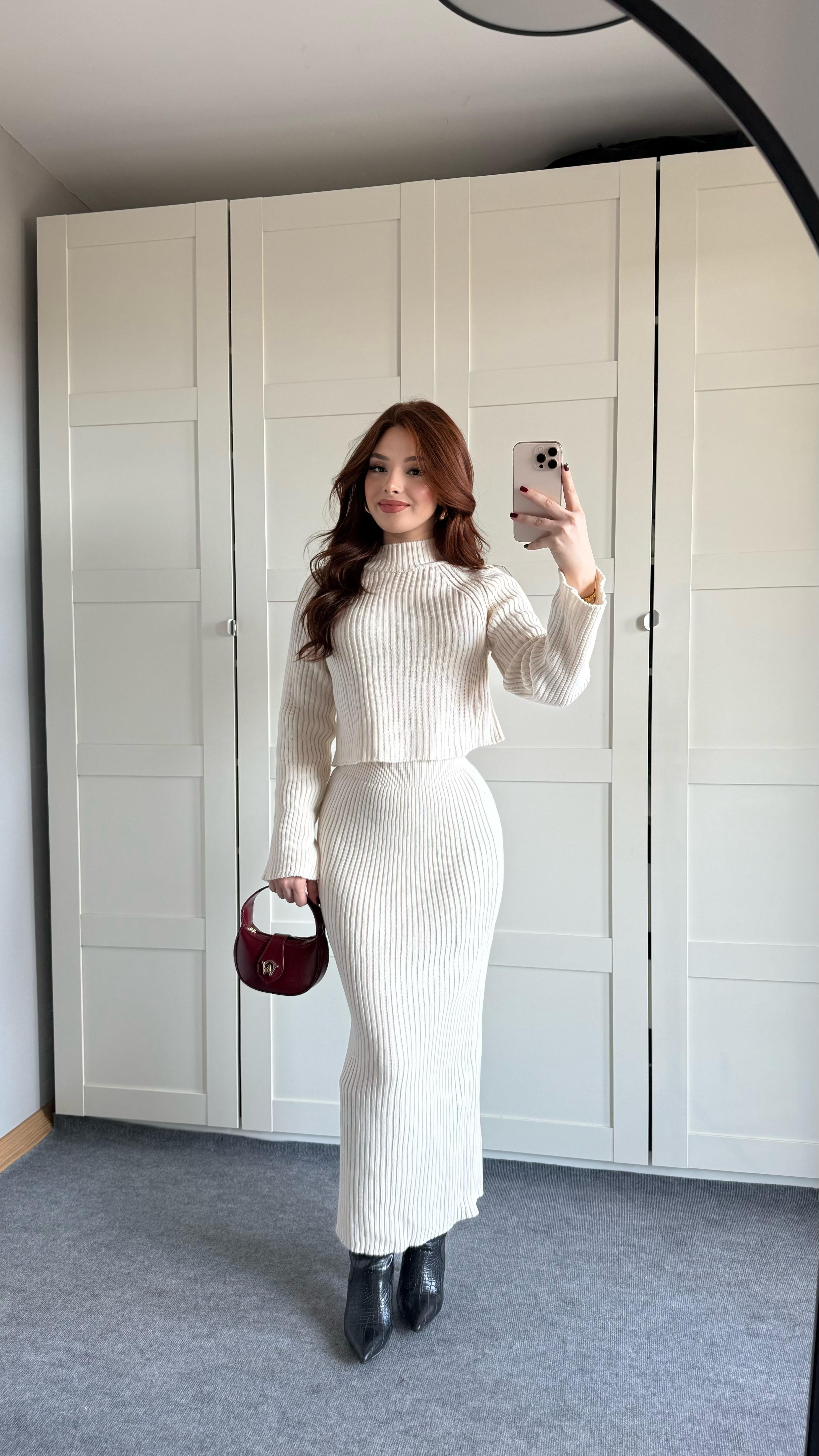 Carla Triko Etek Takım Taş