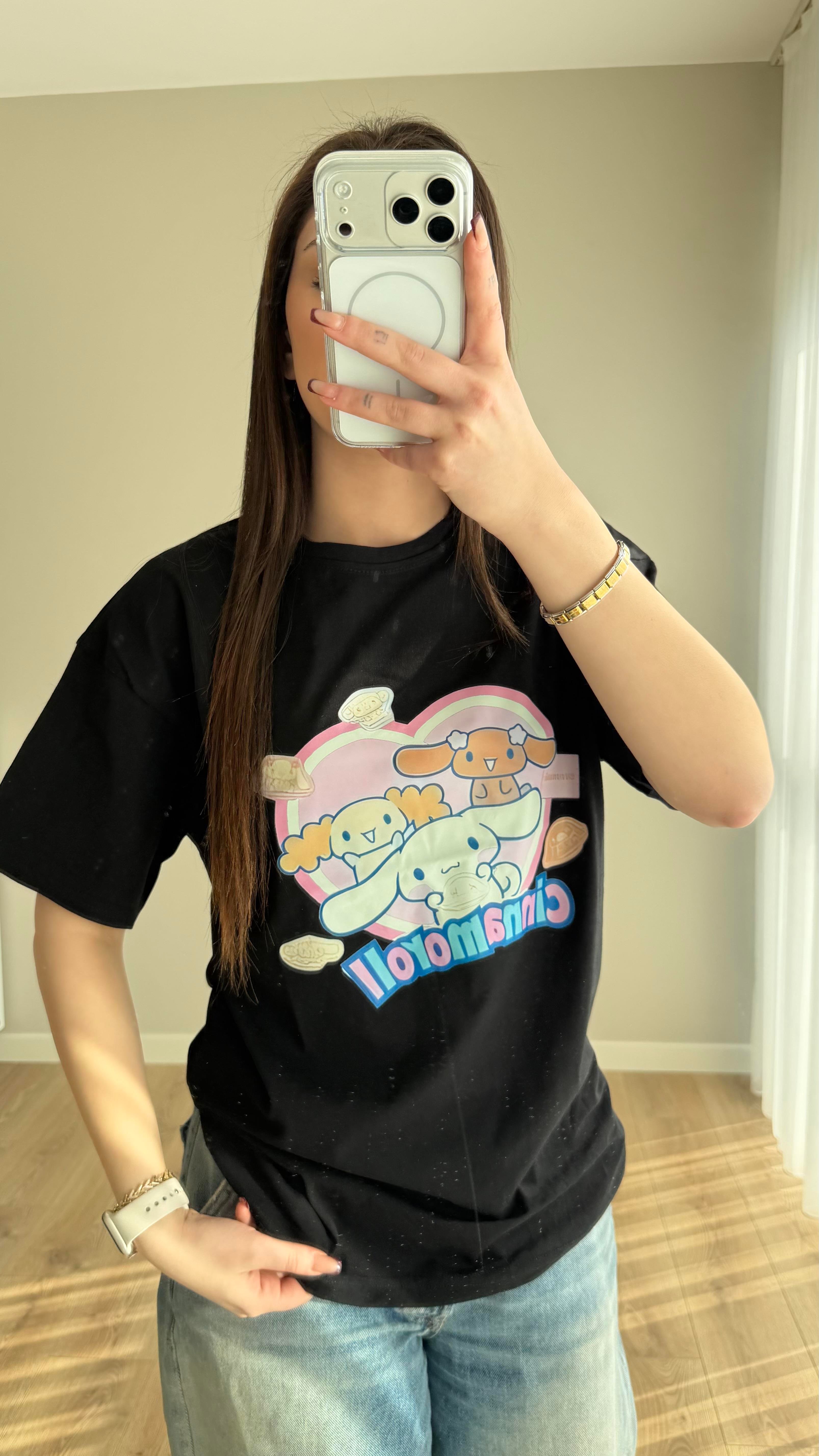Cinnamoyoll Tişört Siyah