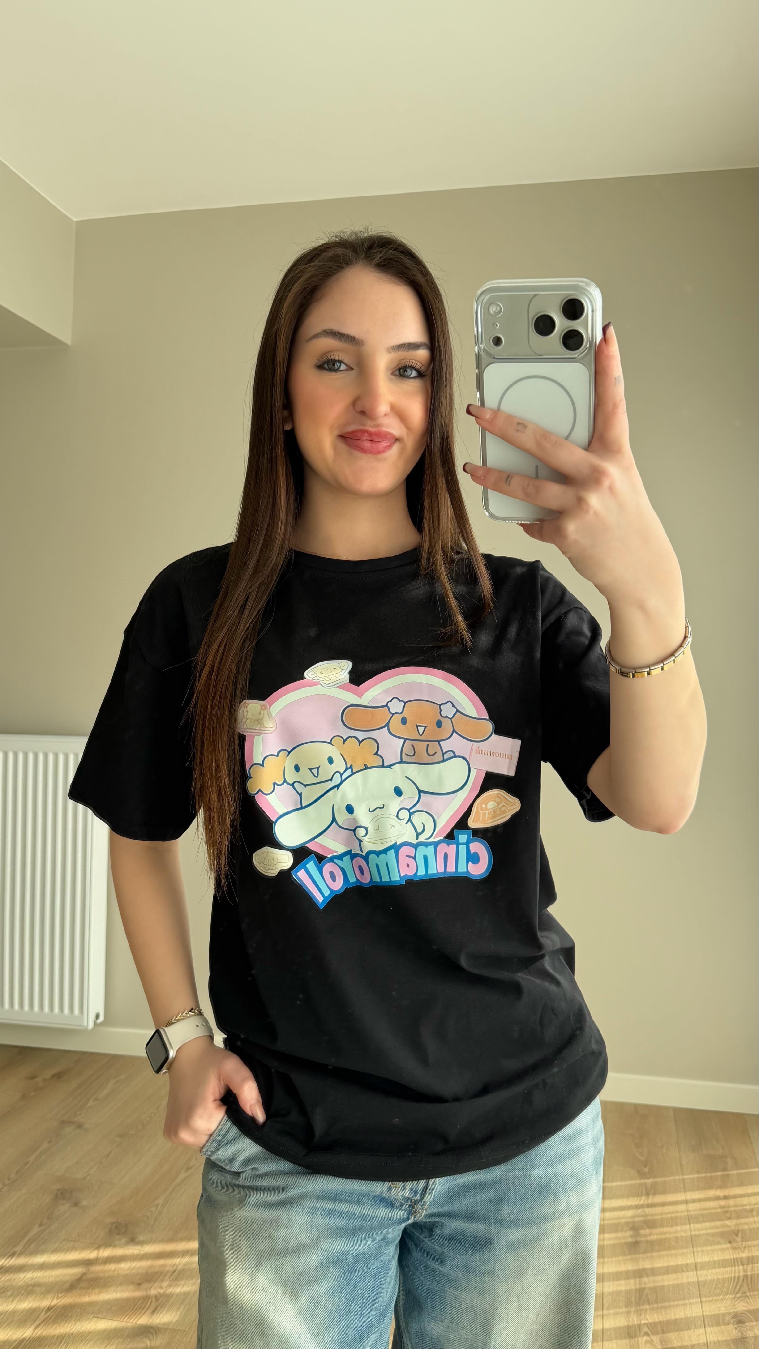 Cinnamoyoll Tişört Siyah