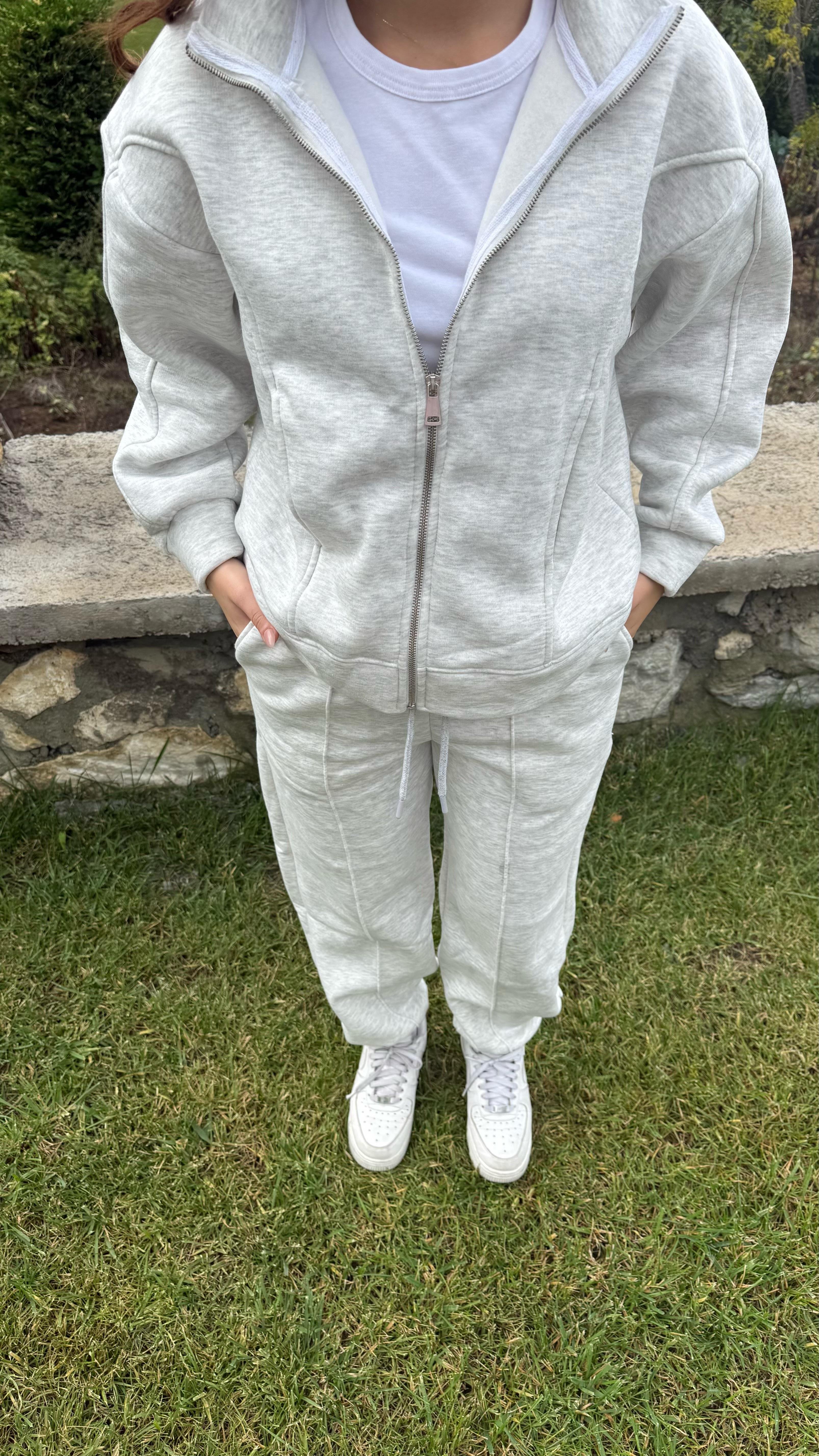 Comfort Basıc Eşofman Takımı Gri