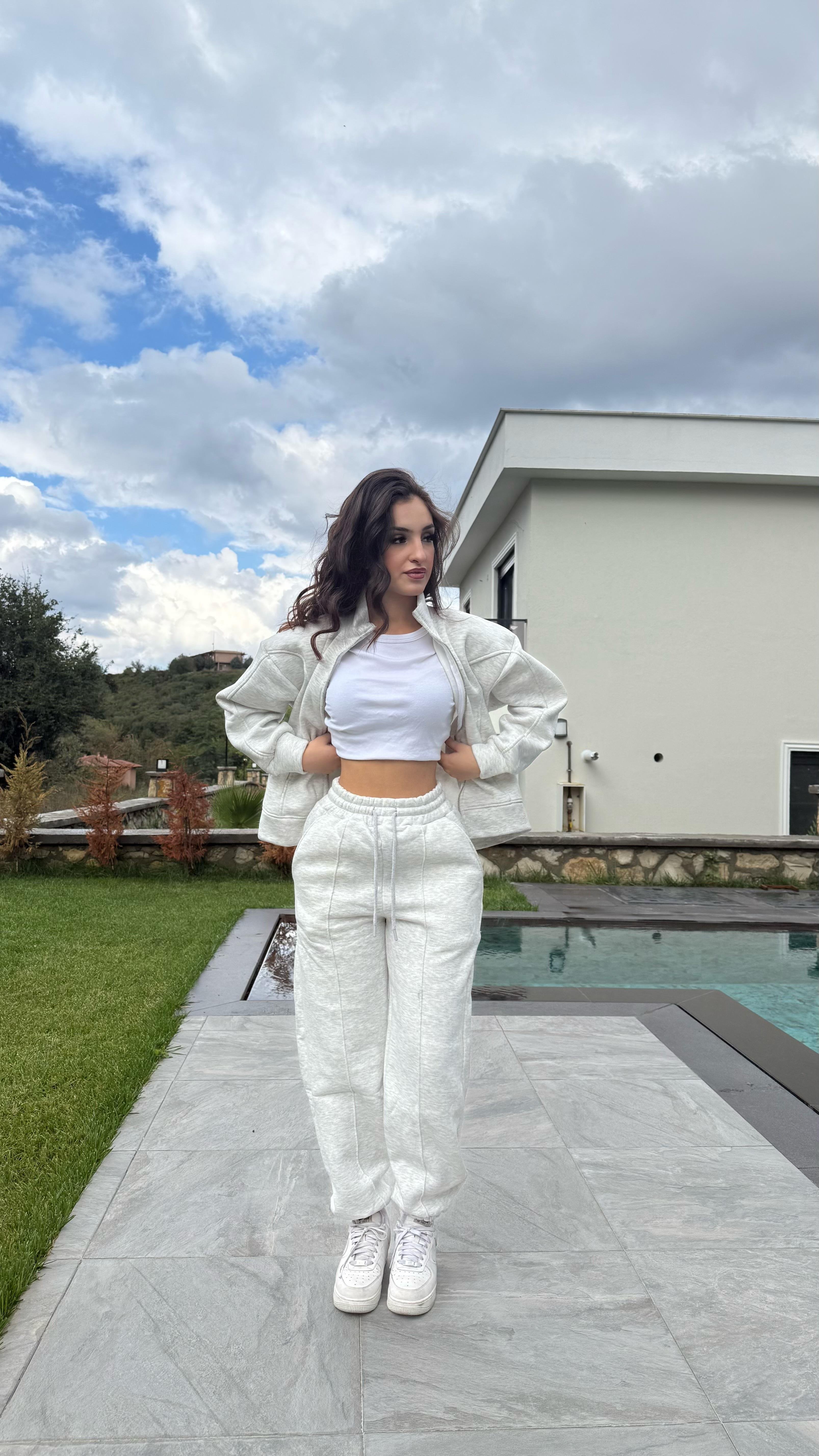 Comfort Basıc Eşofman Takımı Gri