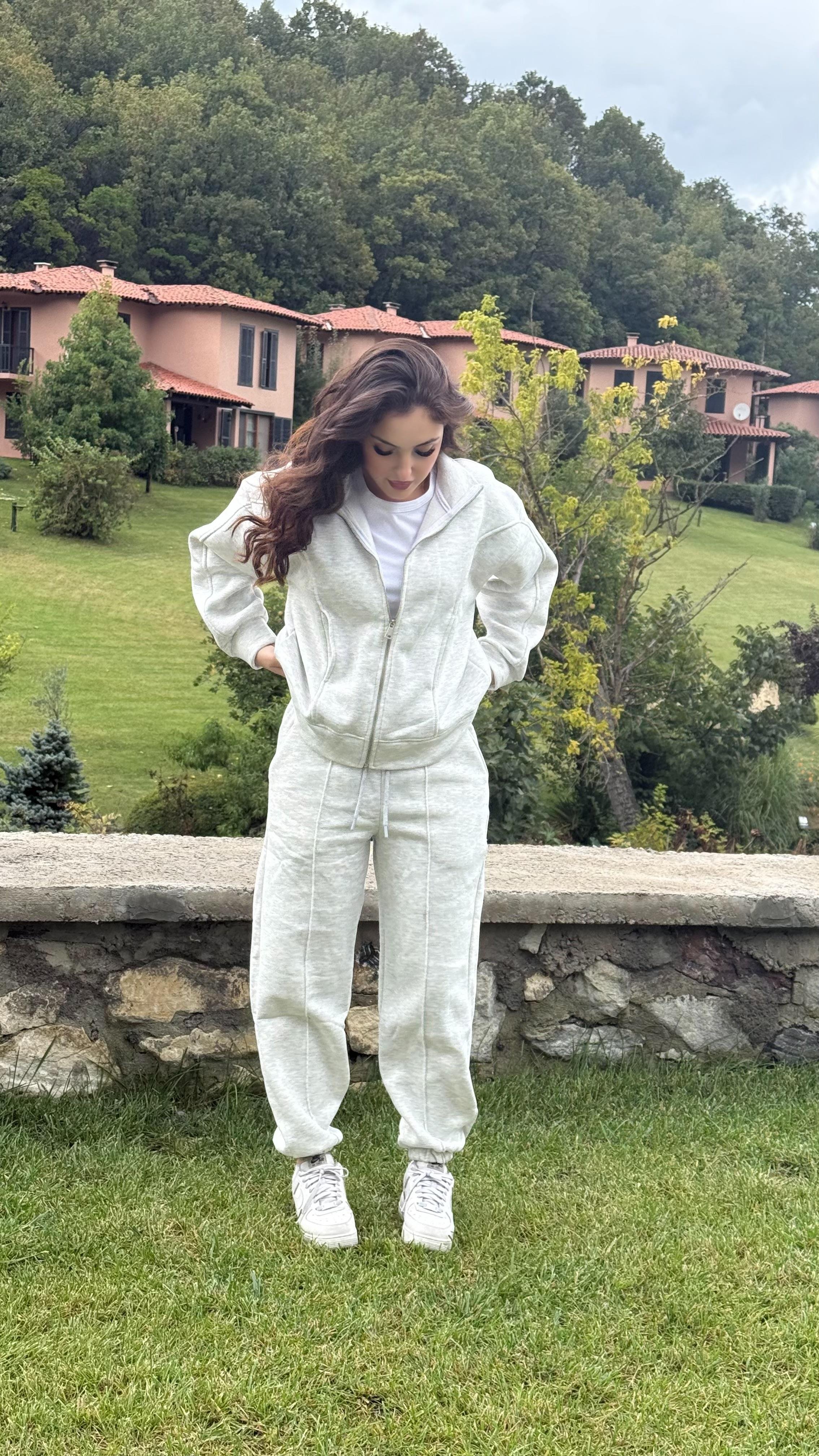 Comfort Basıc Eşofman Takımı Gri