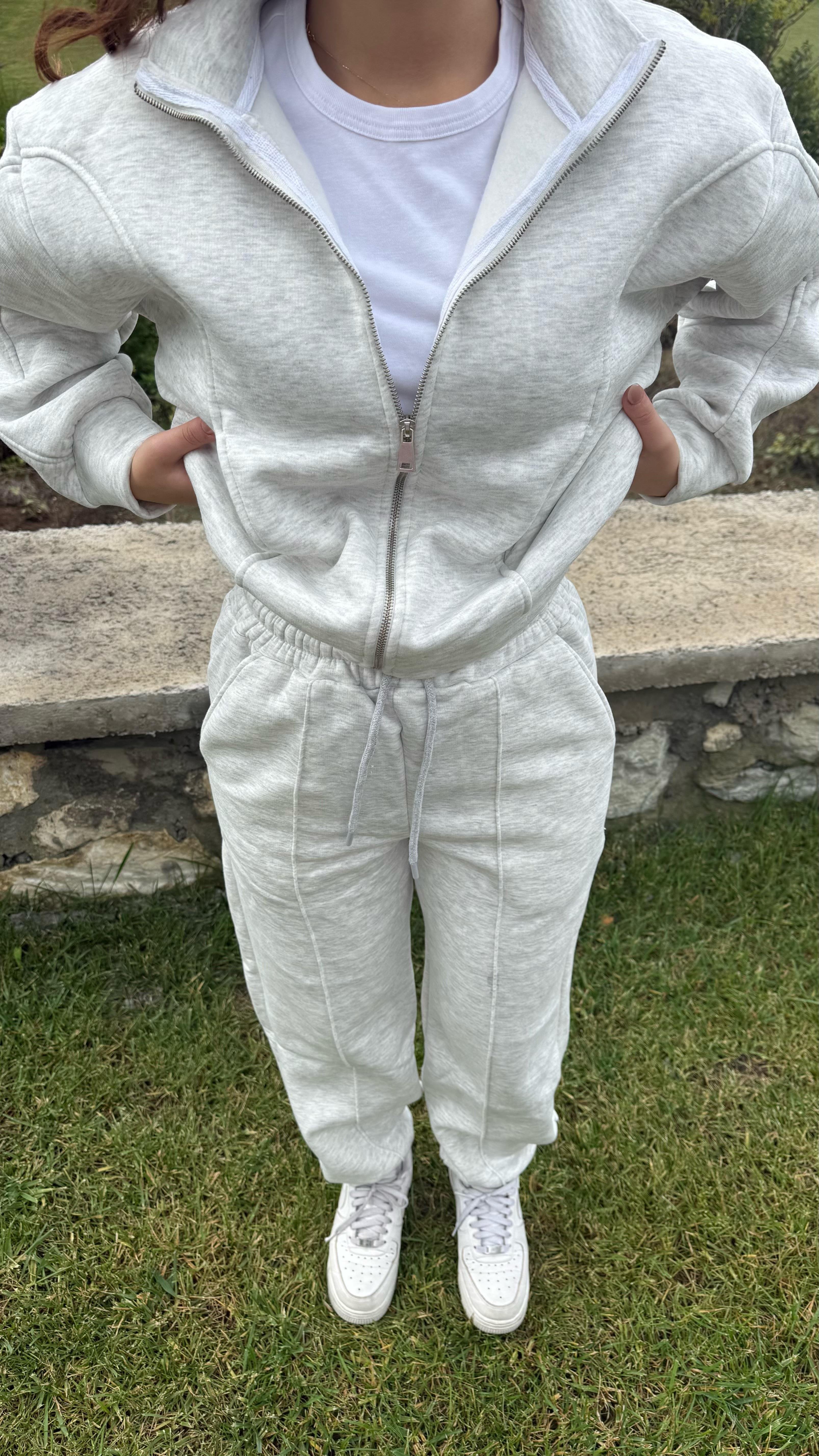 Comfort Basıc Eşofman Takımı Gri