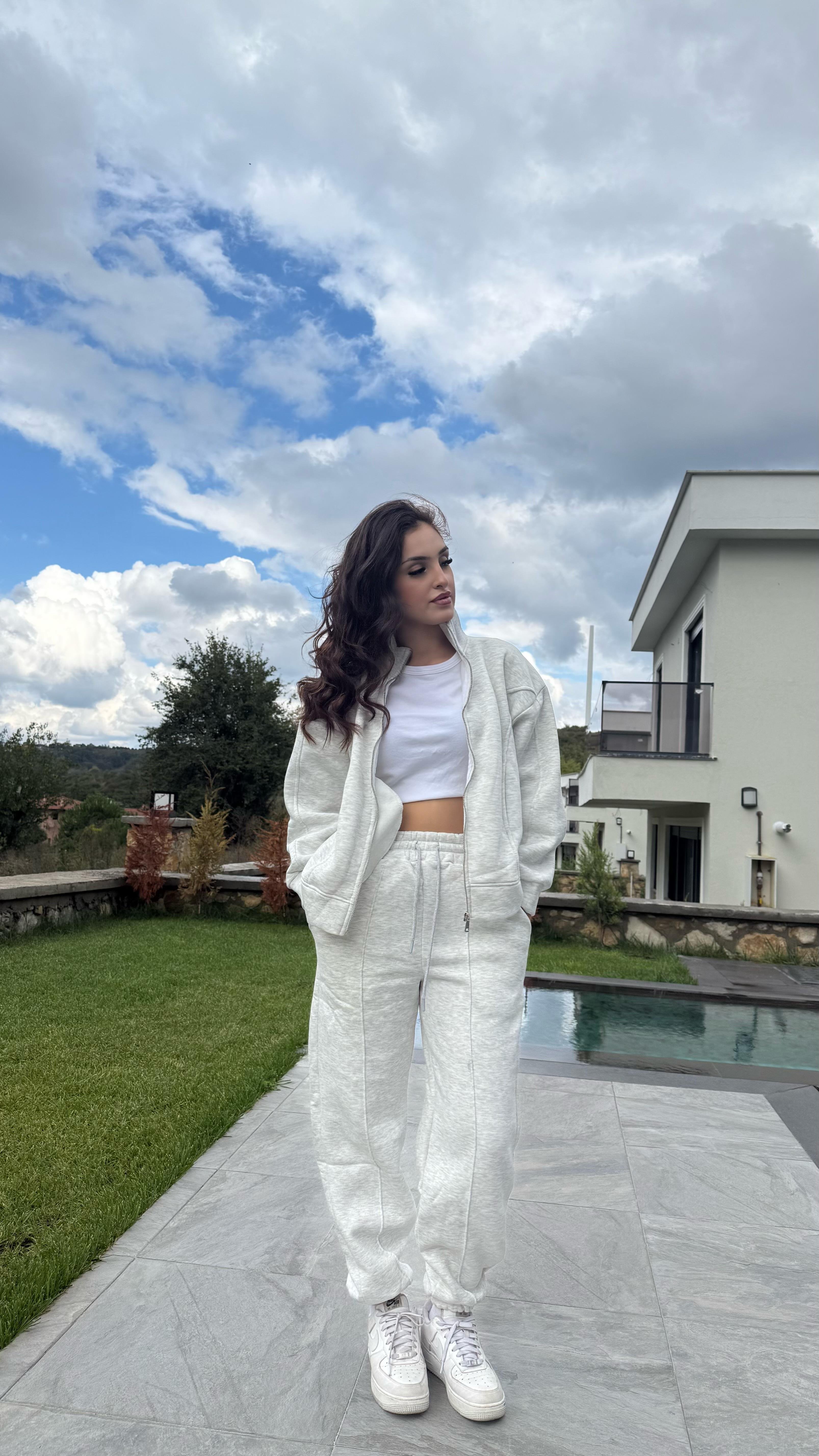 Comfort Basıc Eşofman Takımı Gri