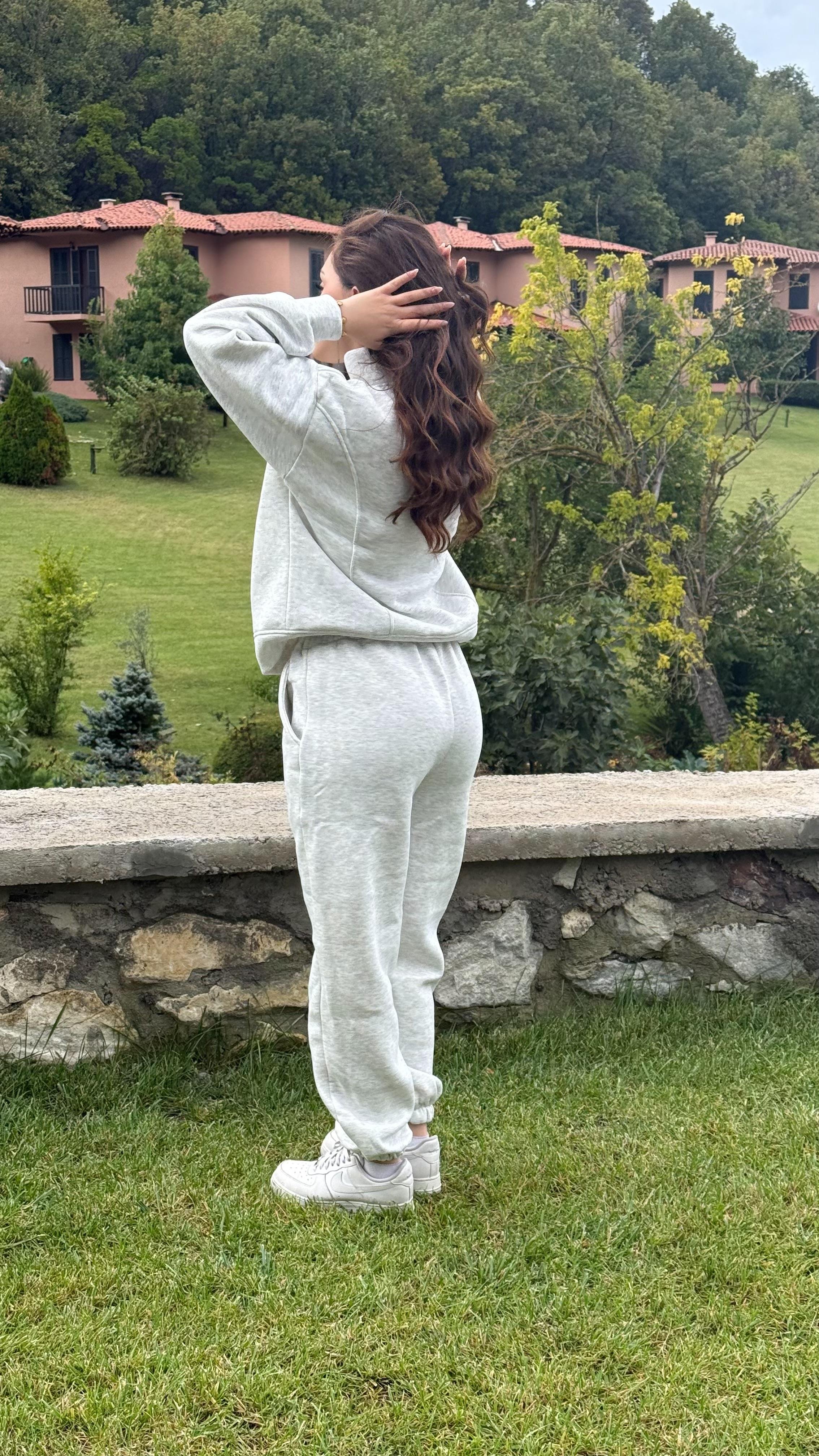 Comfort Basıc Eşofman Takımı Gri