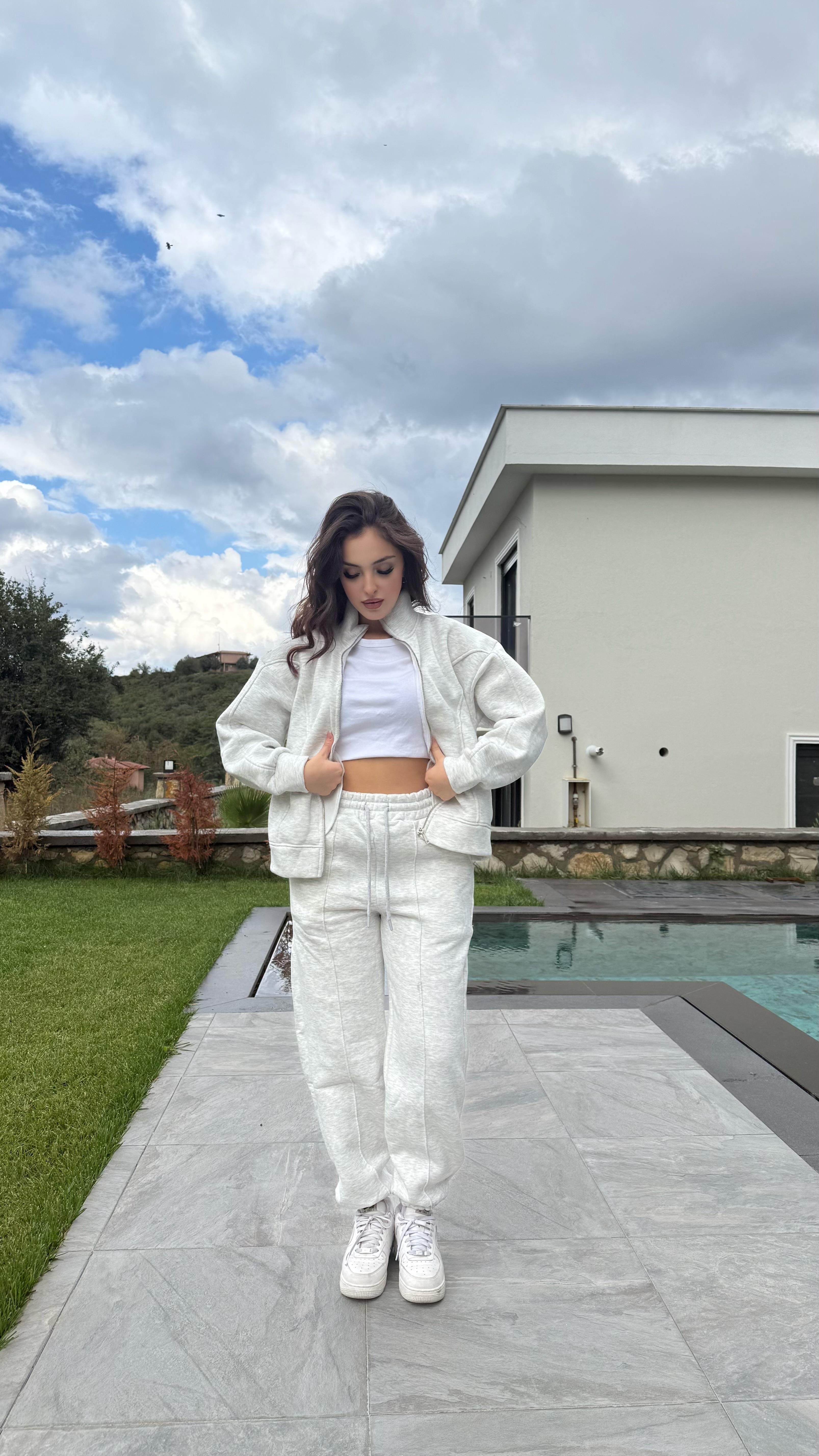 Comfort Basıc Eşofman Takımı Gri