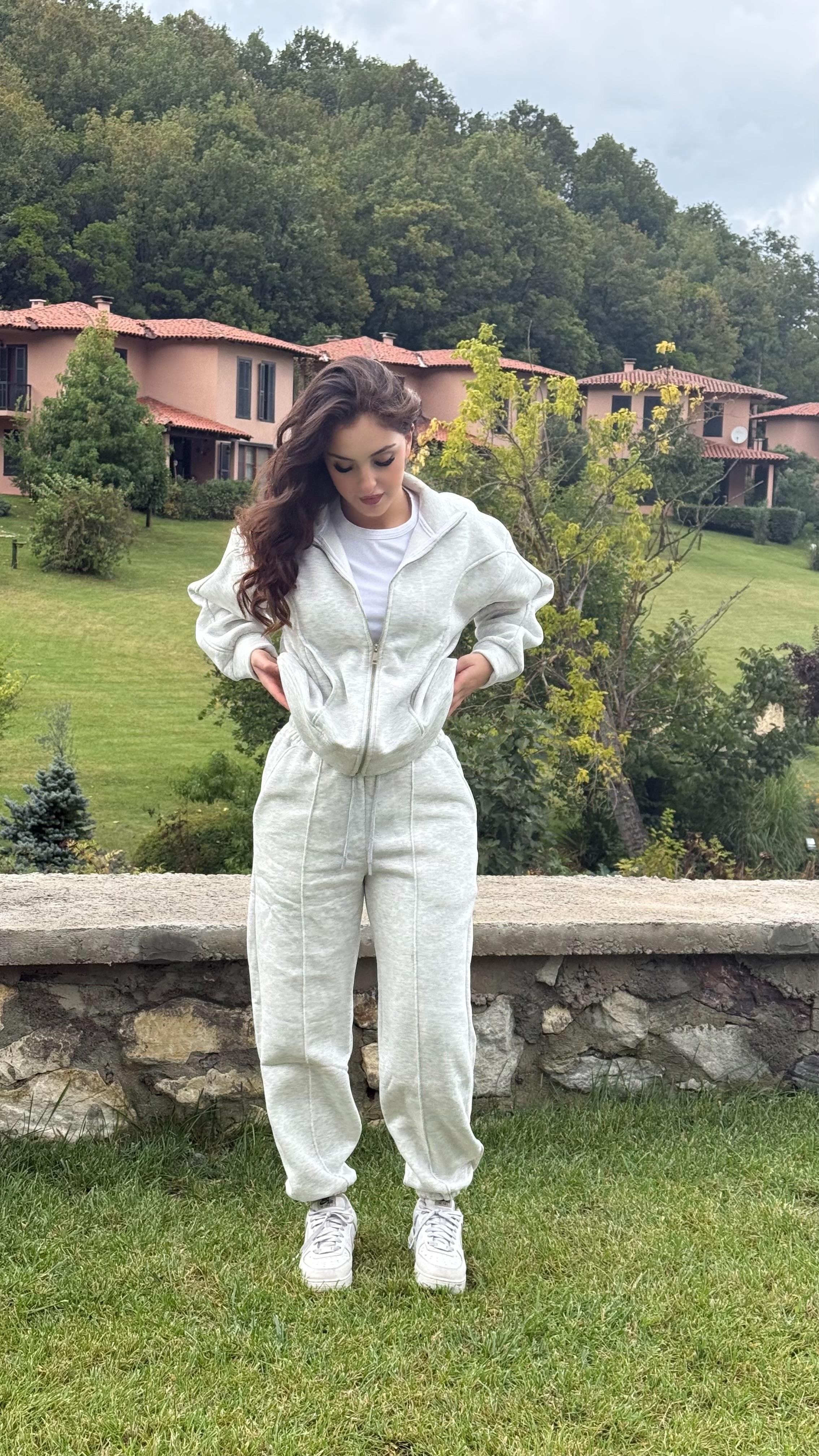 Comfort Basıc Eşofman Takımı Gri