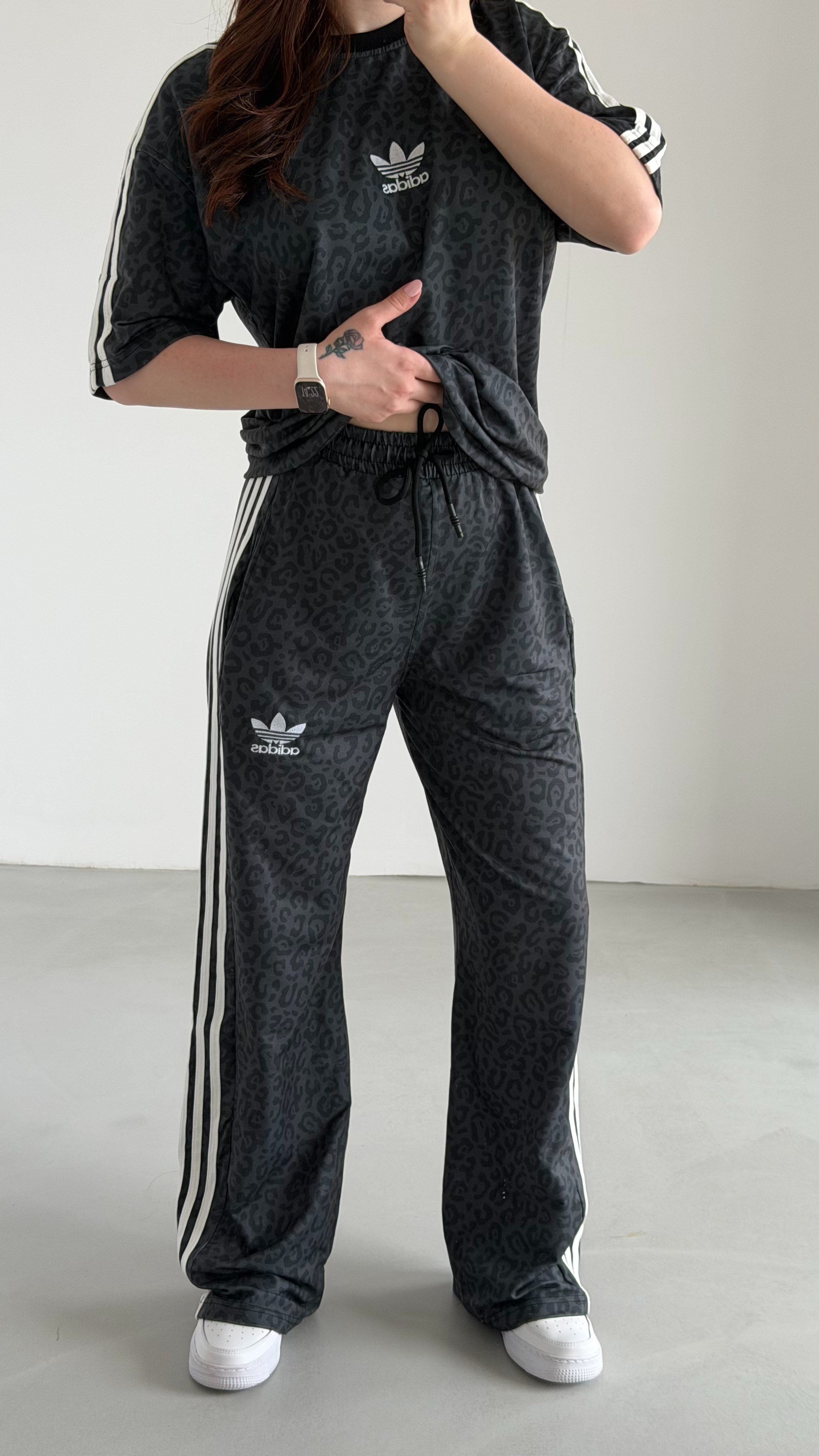 Cool Leopar Takım Antırasit 