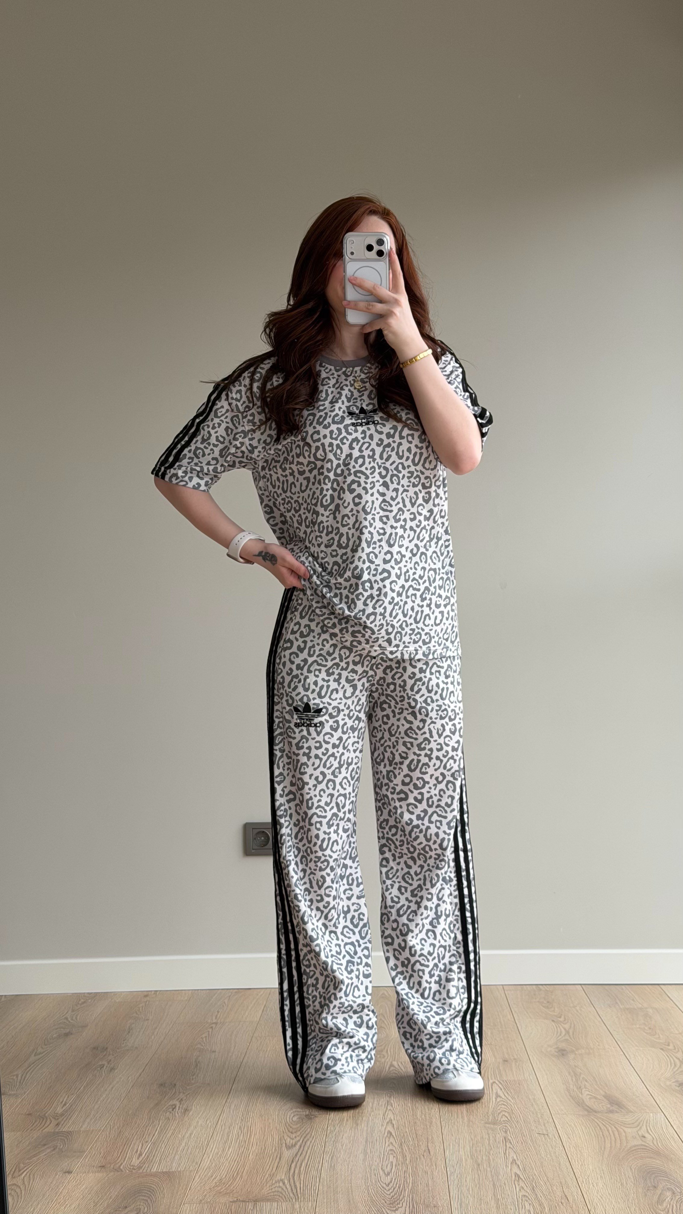 Cool Leopar Takım Beyaz