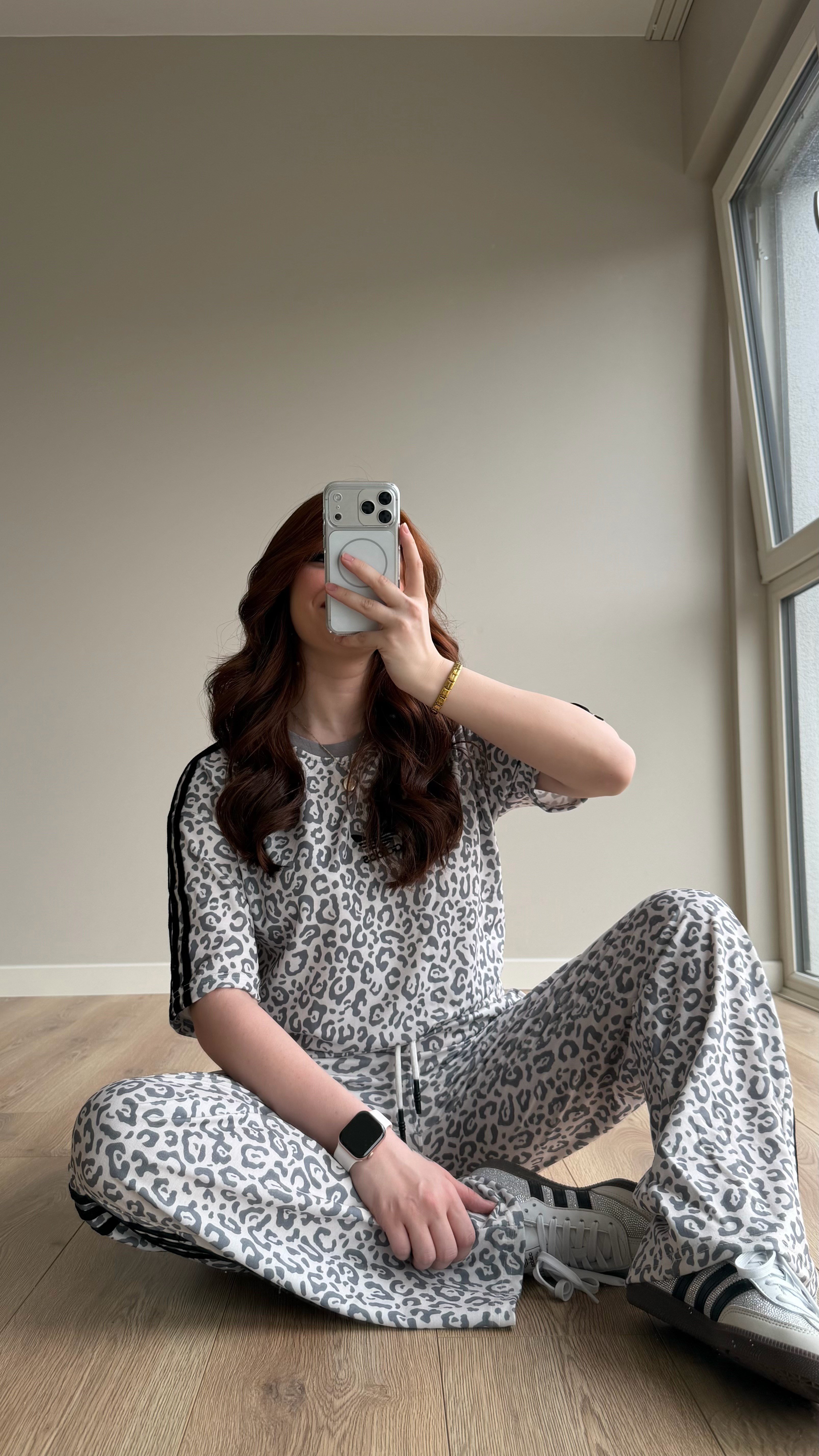 Cool Leopar Takım Beyaz
