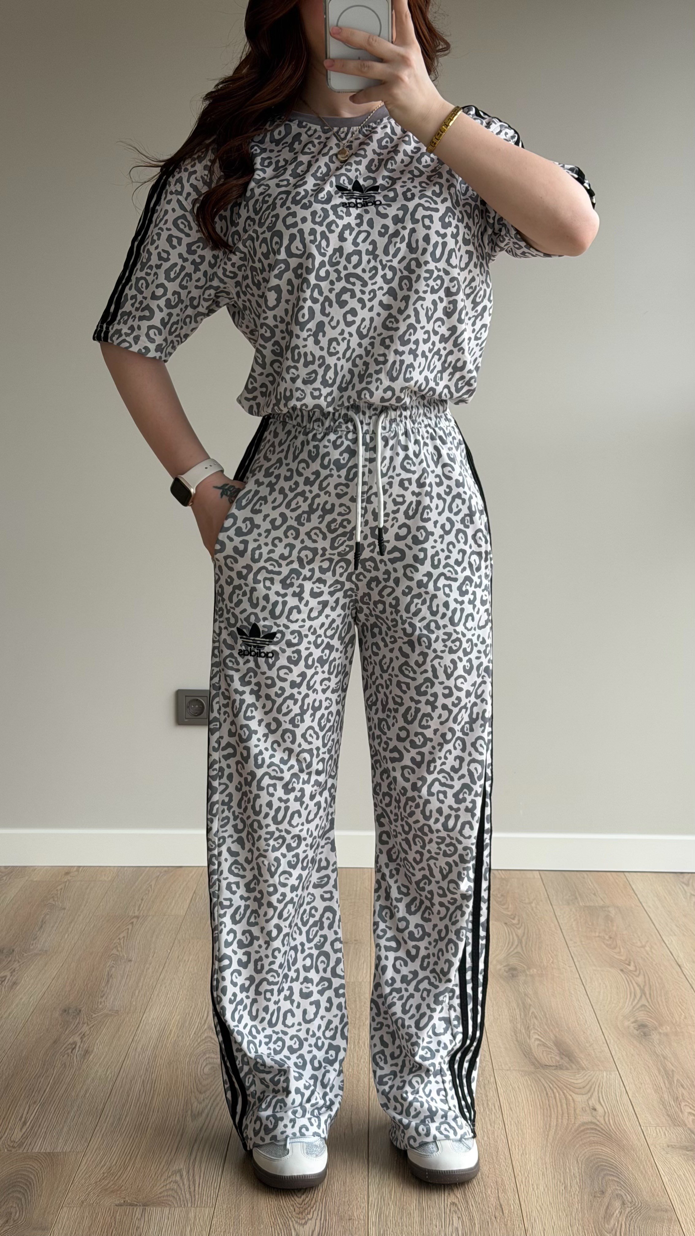 Cool Leopar Takım Beyaz