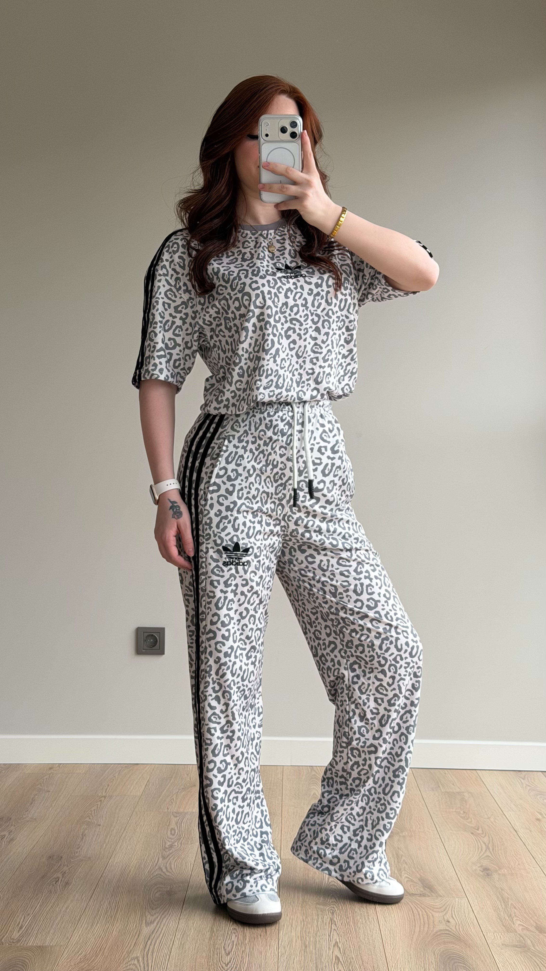Cool Leopar Takım Beyaz