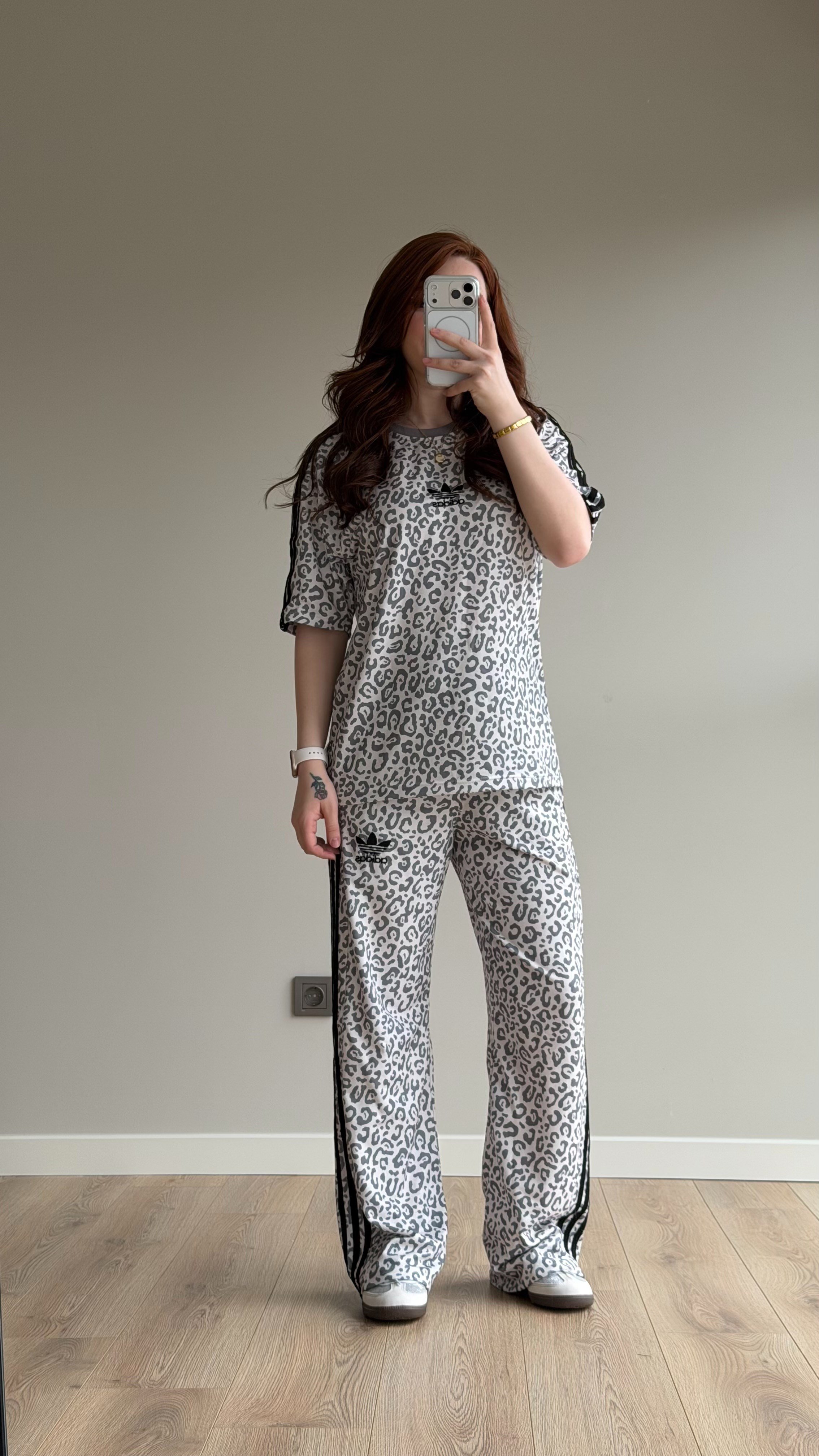 Cool Leopar Takım Beyaz