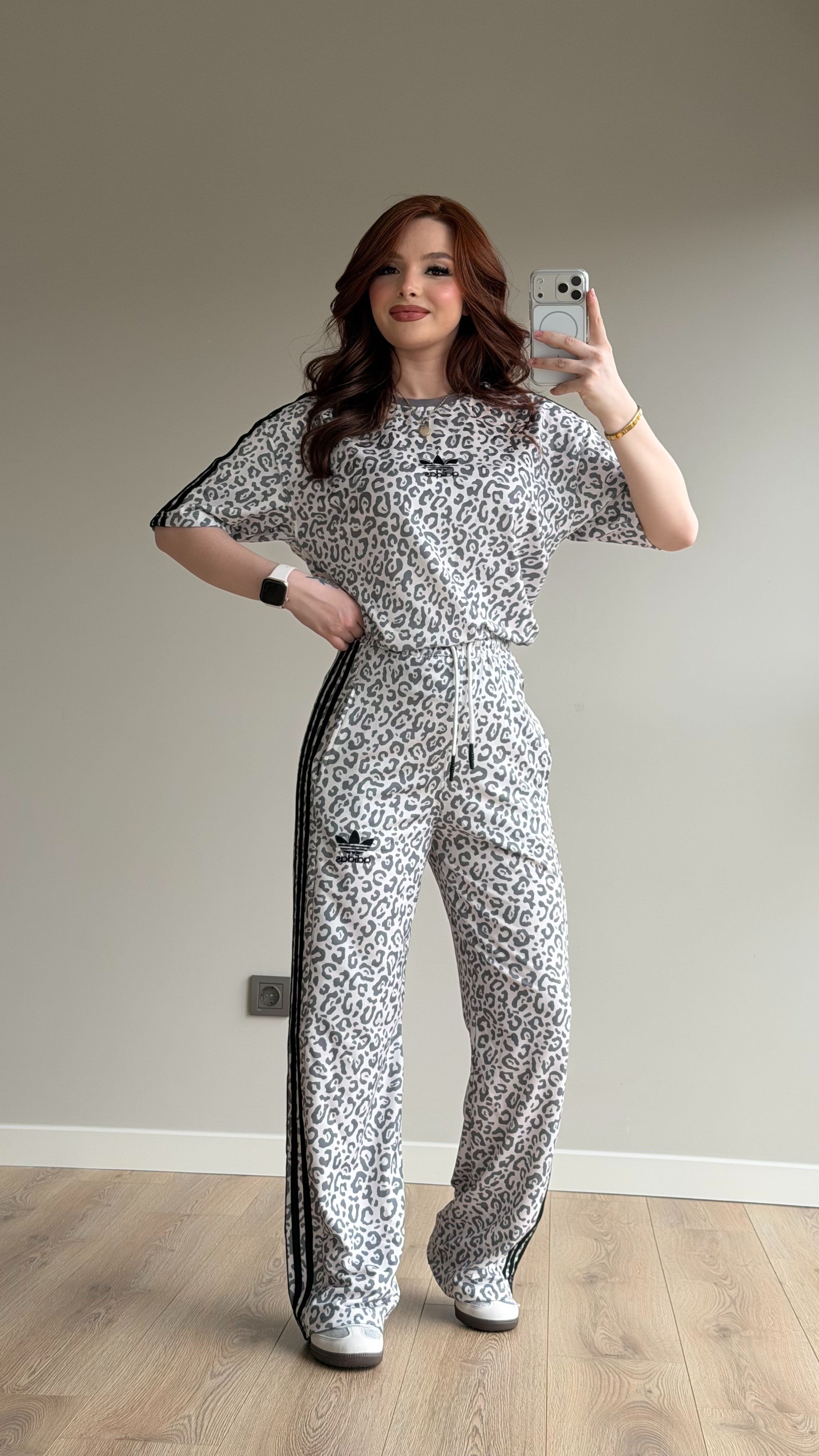 Cool Leopar Takım Beyaz