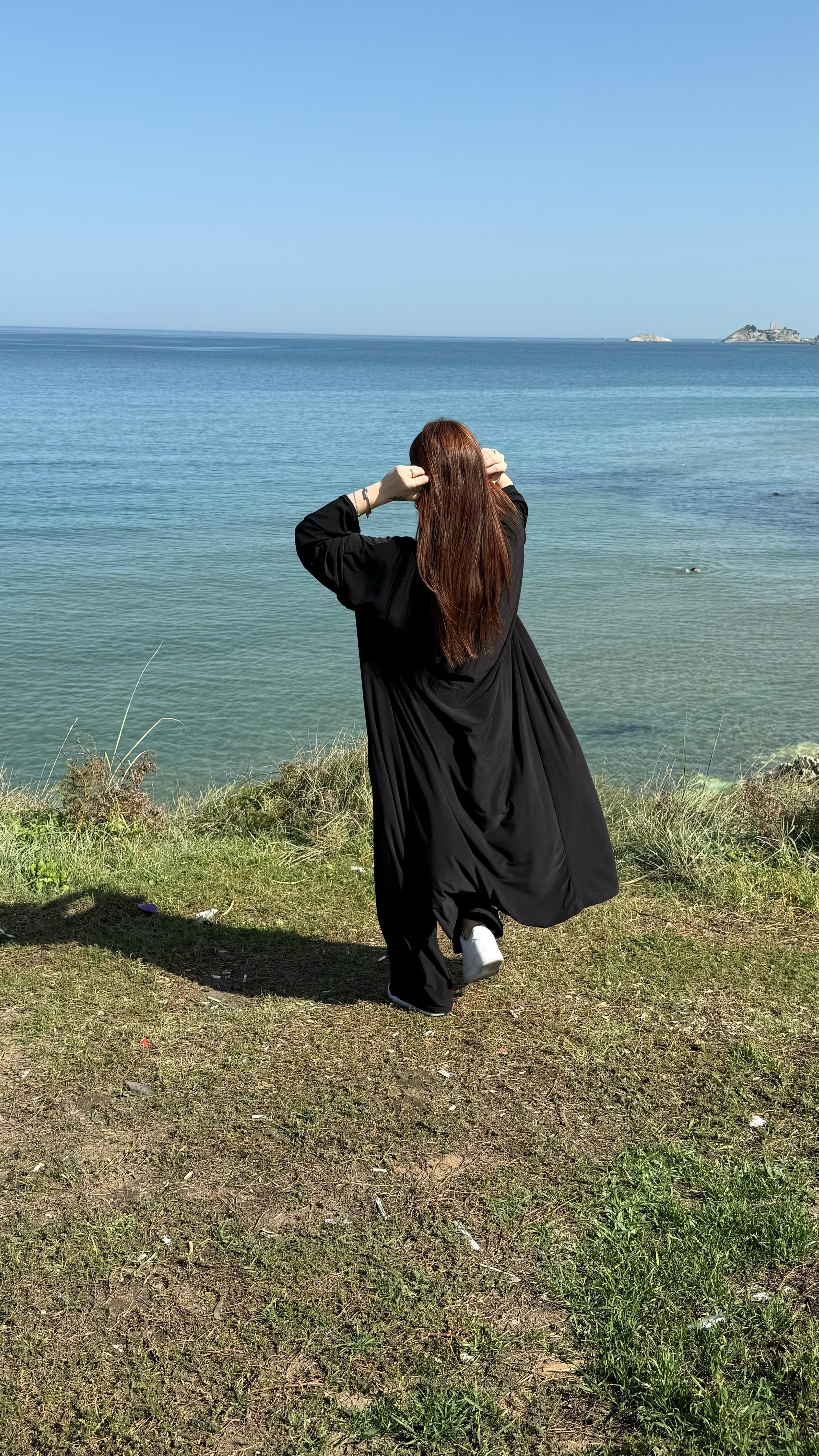 Crop Pantolon Hırka Takım Siyah