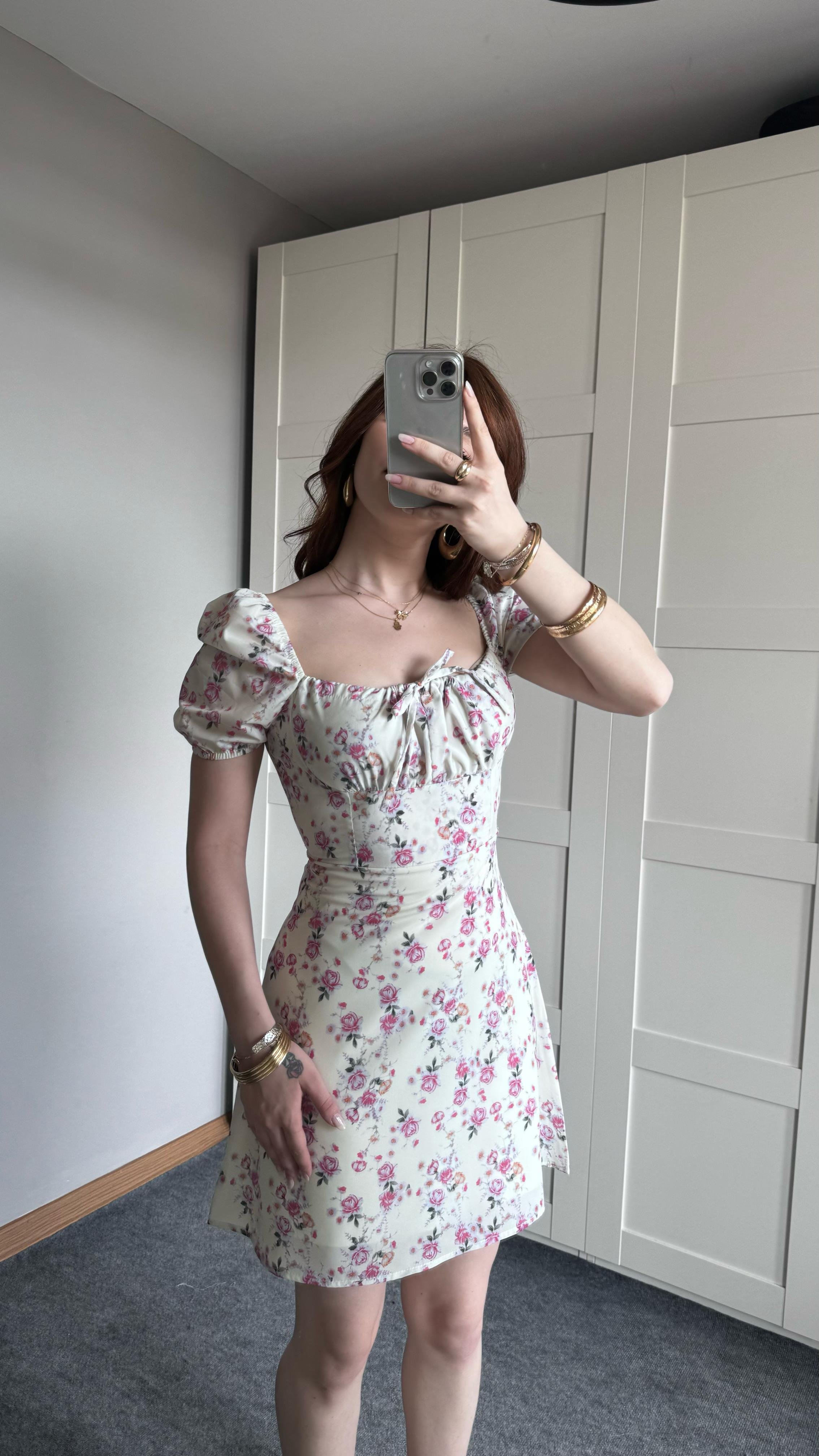 Daniella Mini Pembe Elbise
