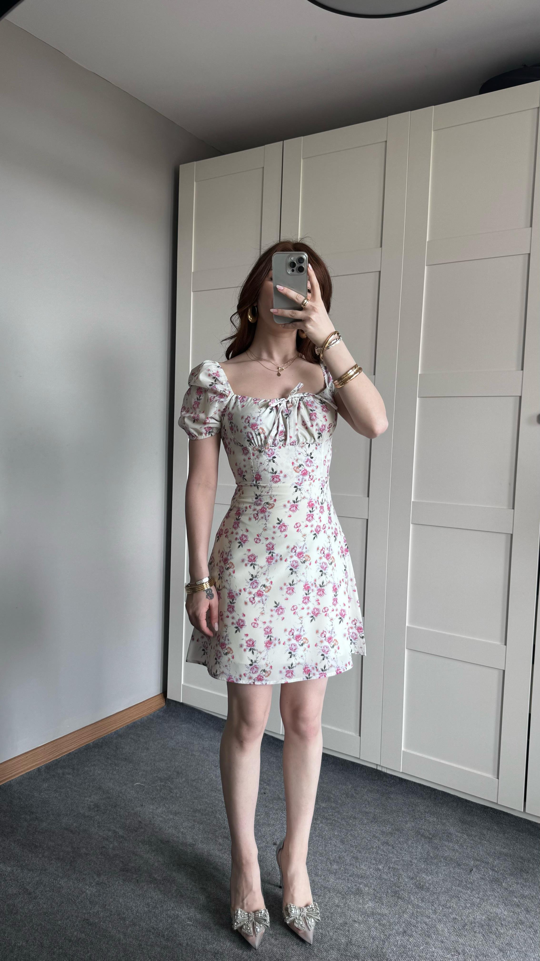 Daniella Mini Pembe Elbise