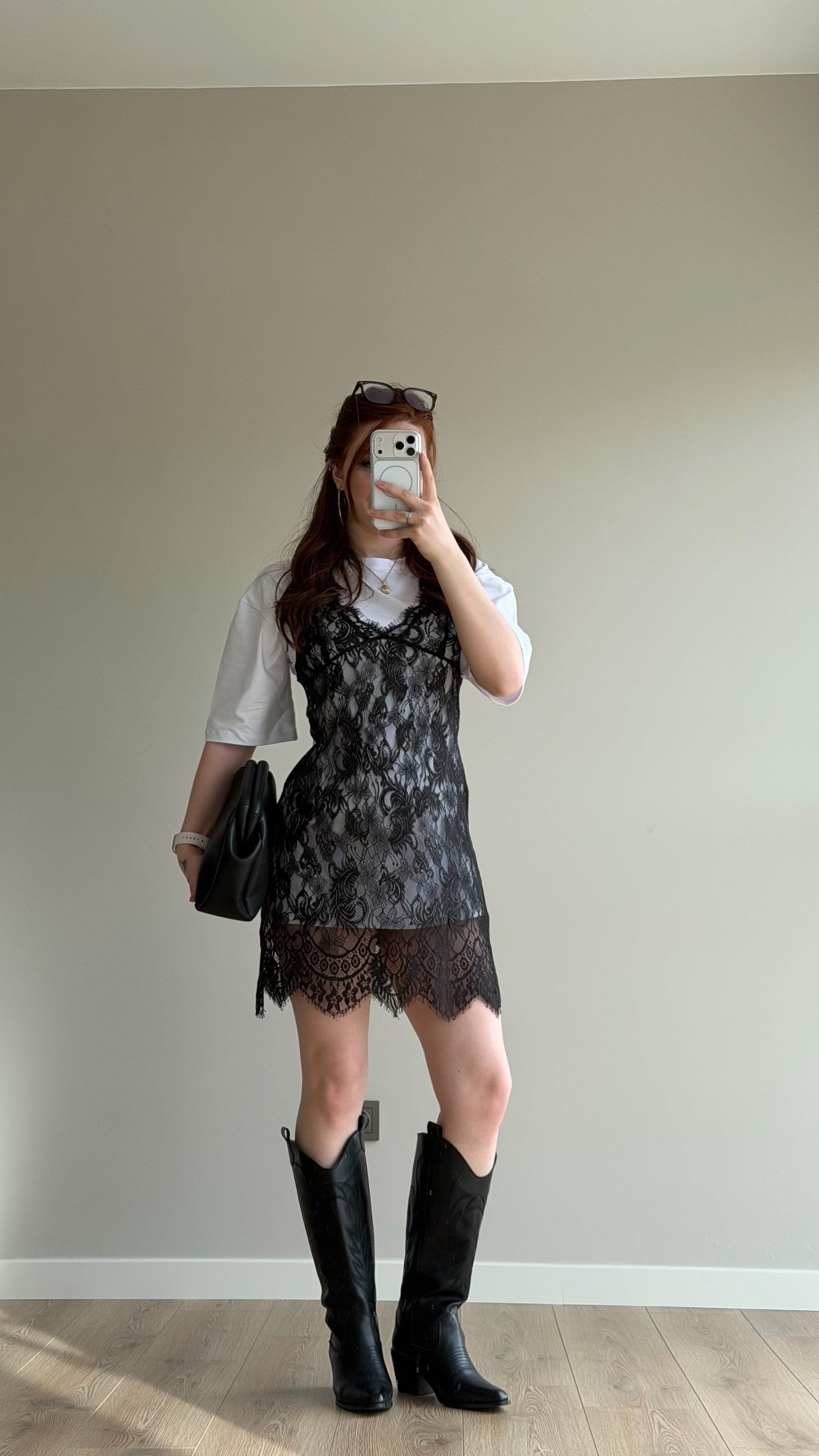 Dantelli Askılı Tişört Elbise 