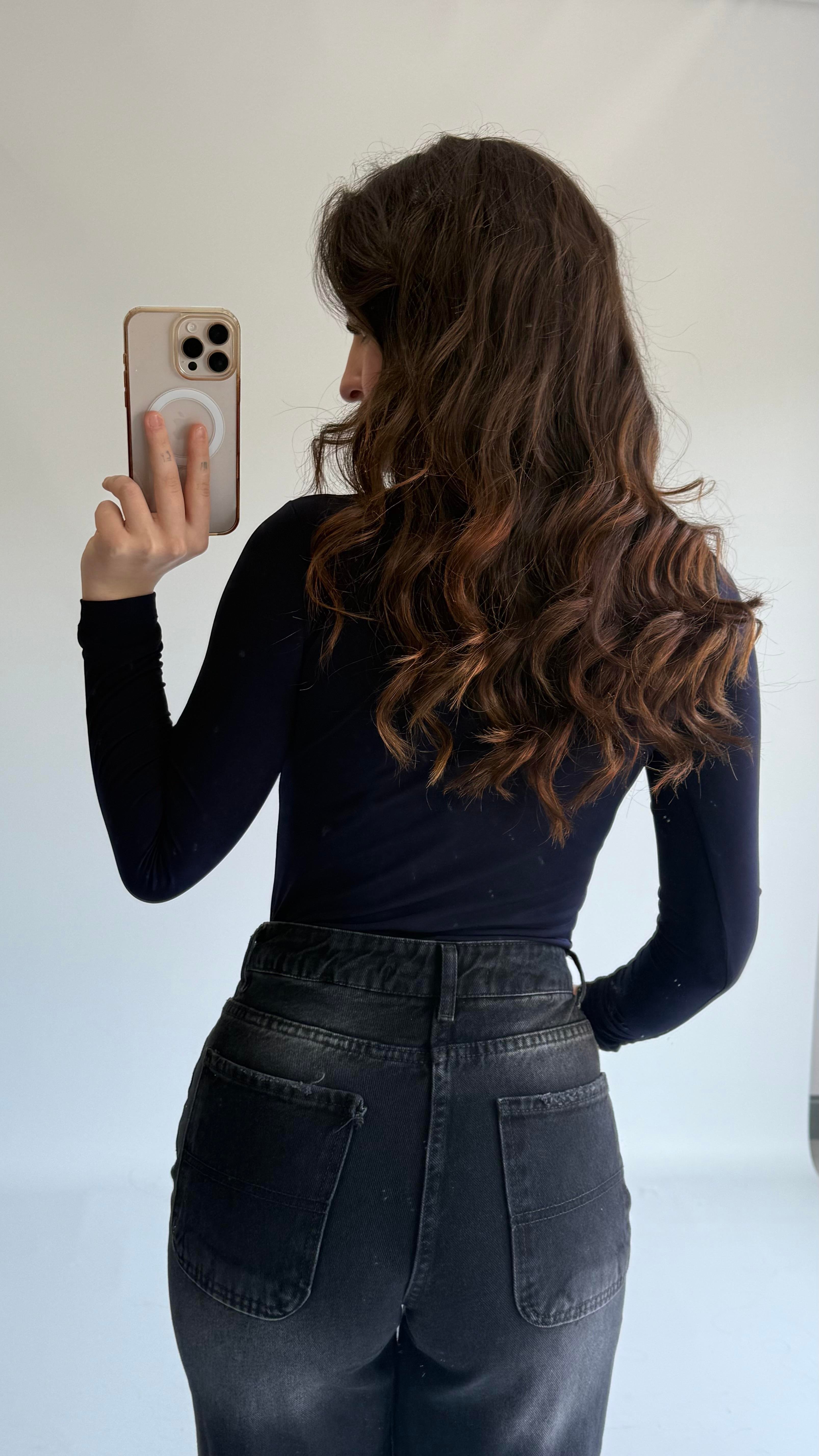 Deba Demir Detaylı Bluz Lacivert