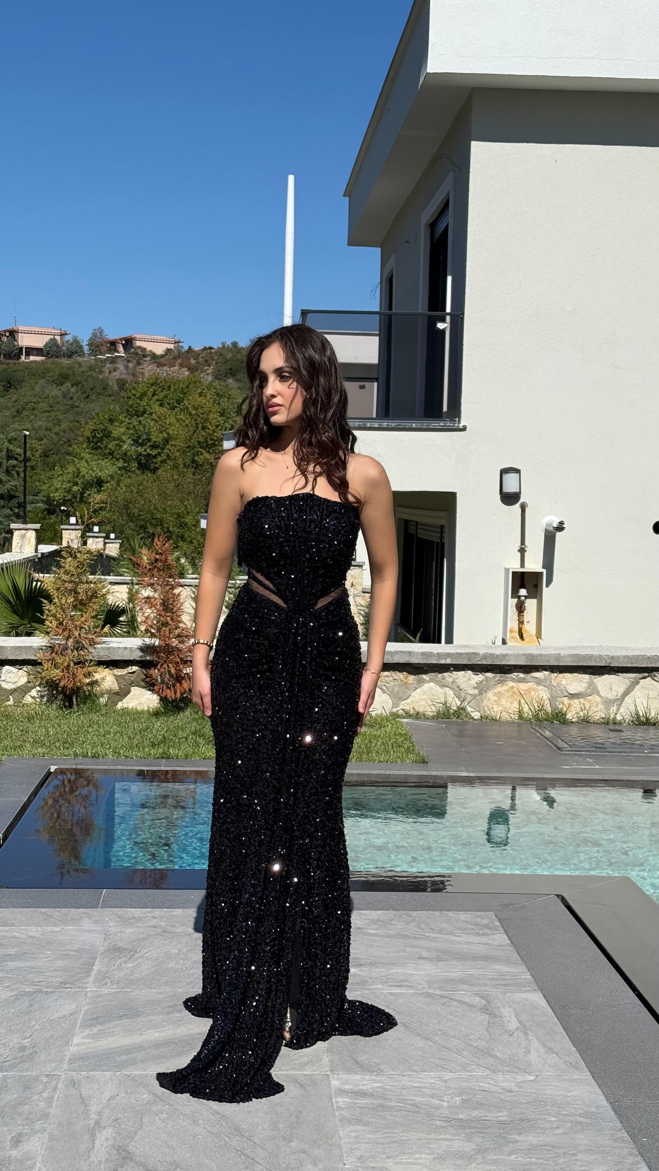 Diva Pul Payet Abiye Siyah
