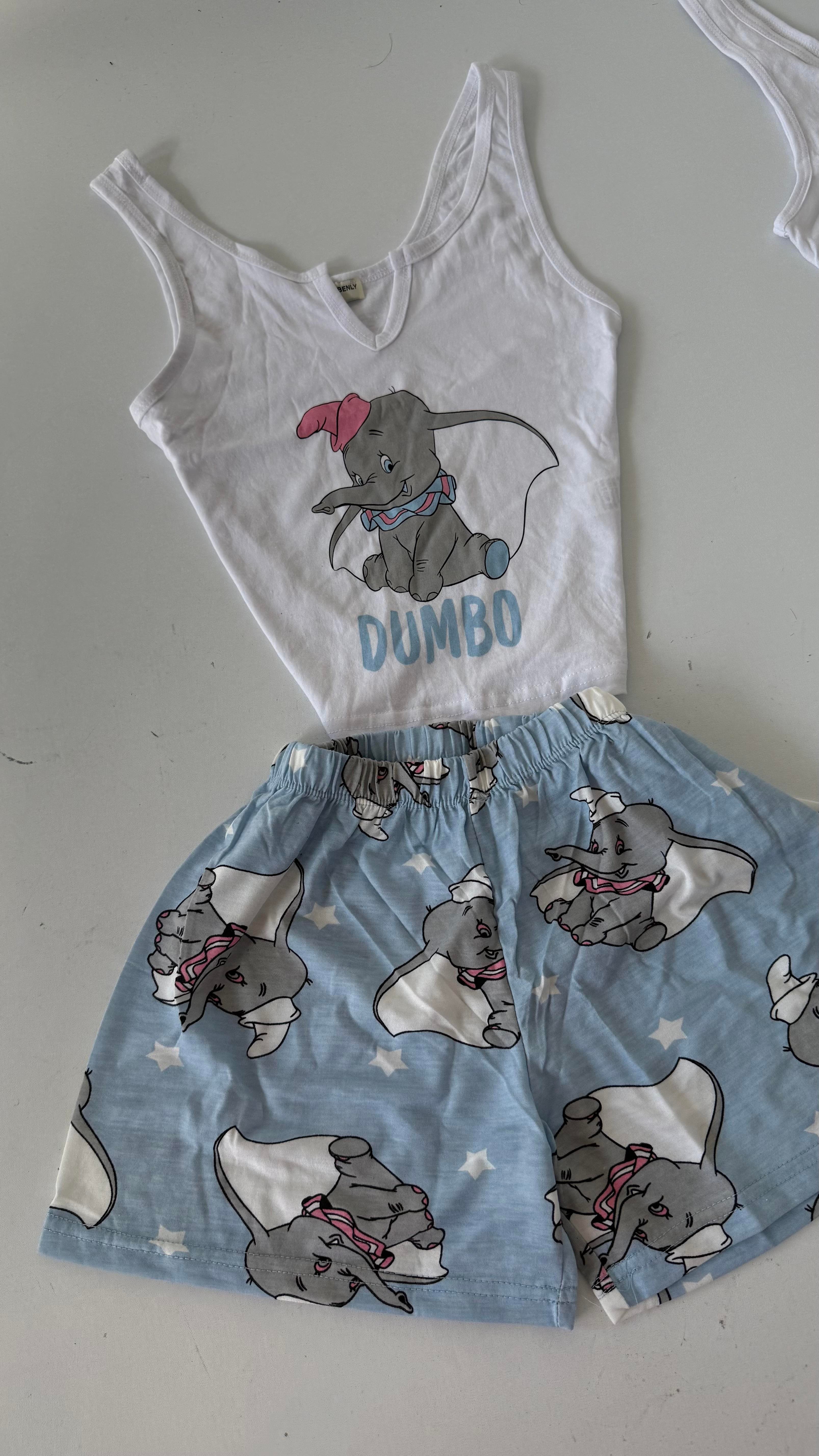 Dumbo Şort Takım Mavi