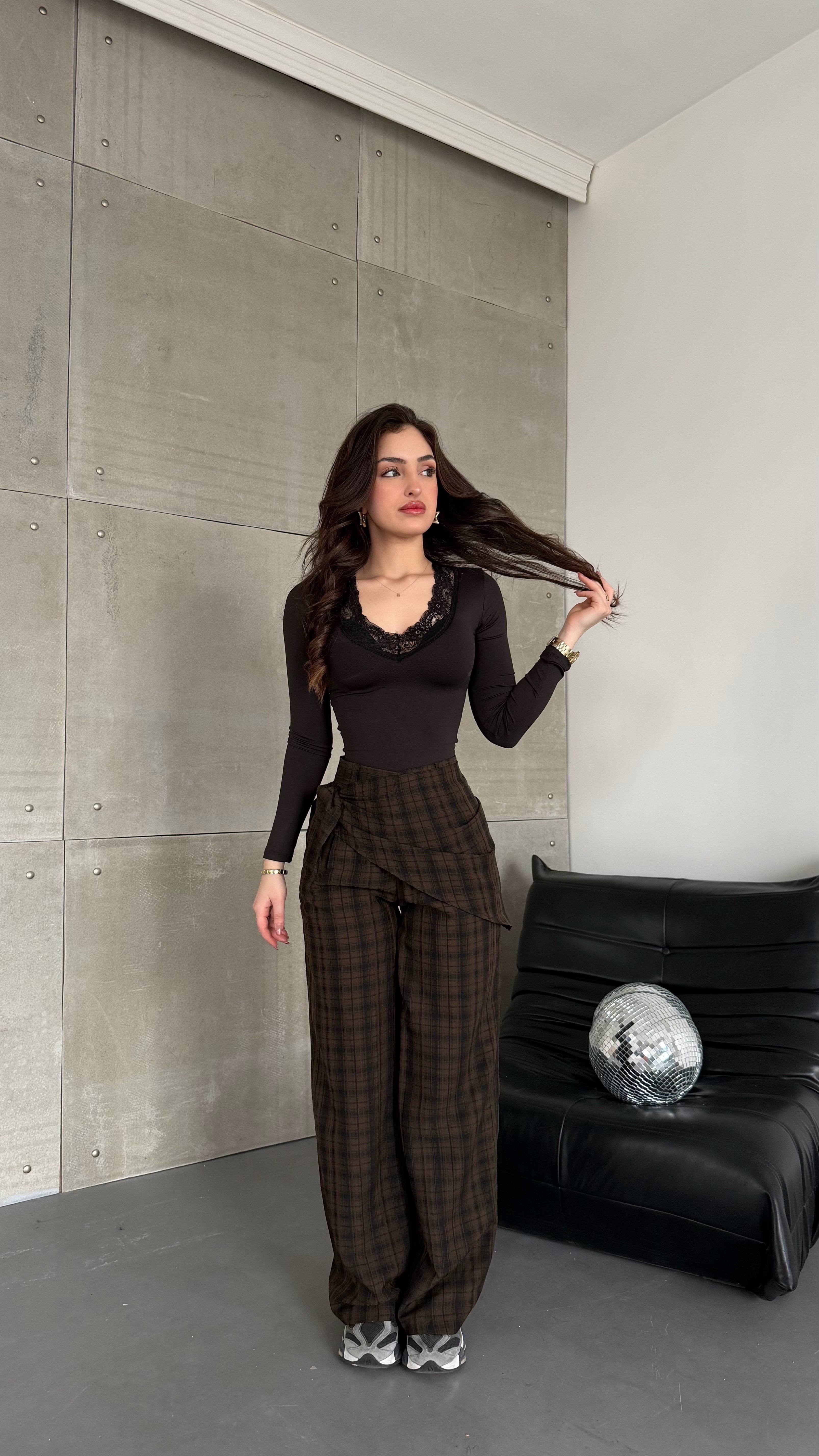 Ekose Şallı Pantolon Orijinal 